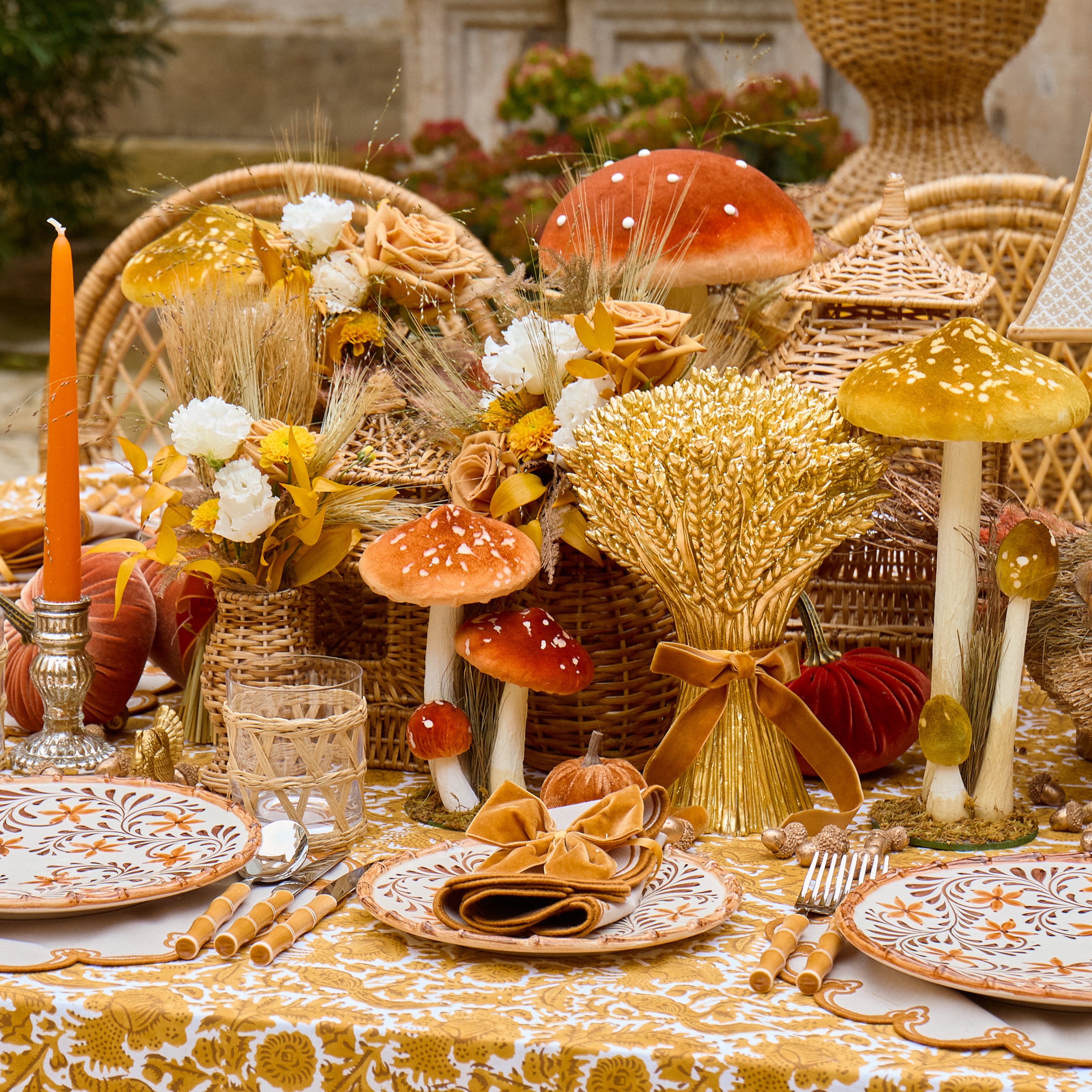 Gold Corn Sheaf Decoration (Pair)