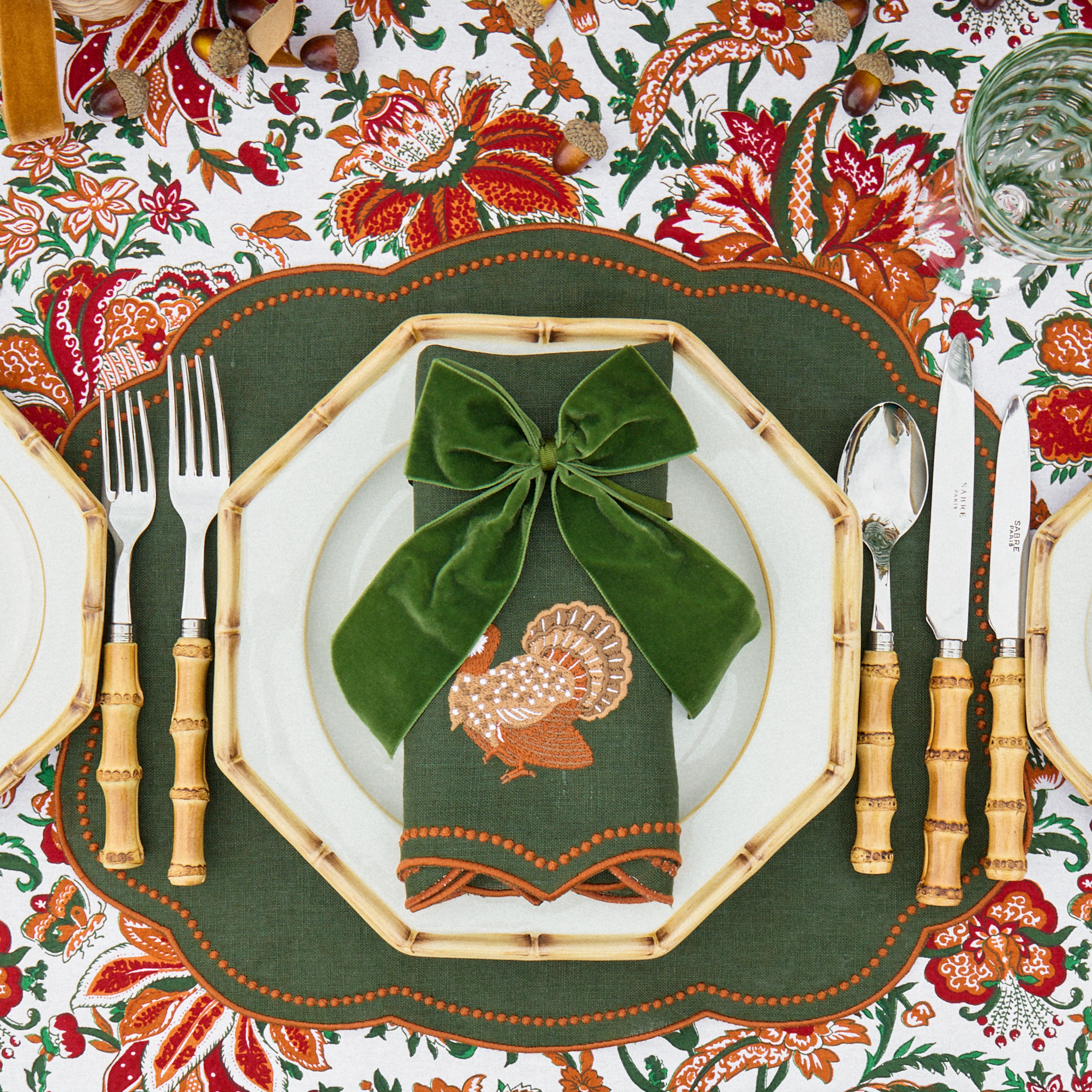 Forest Green Personalisable Bow
