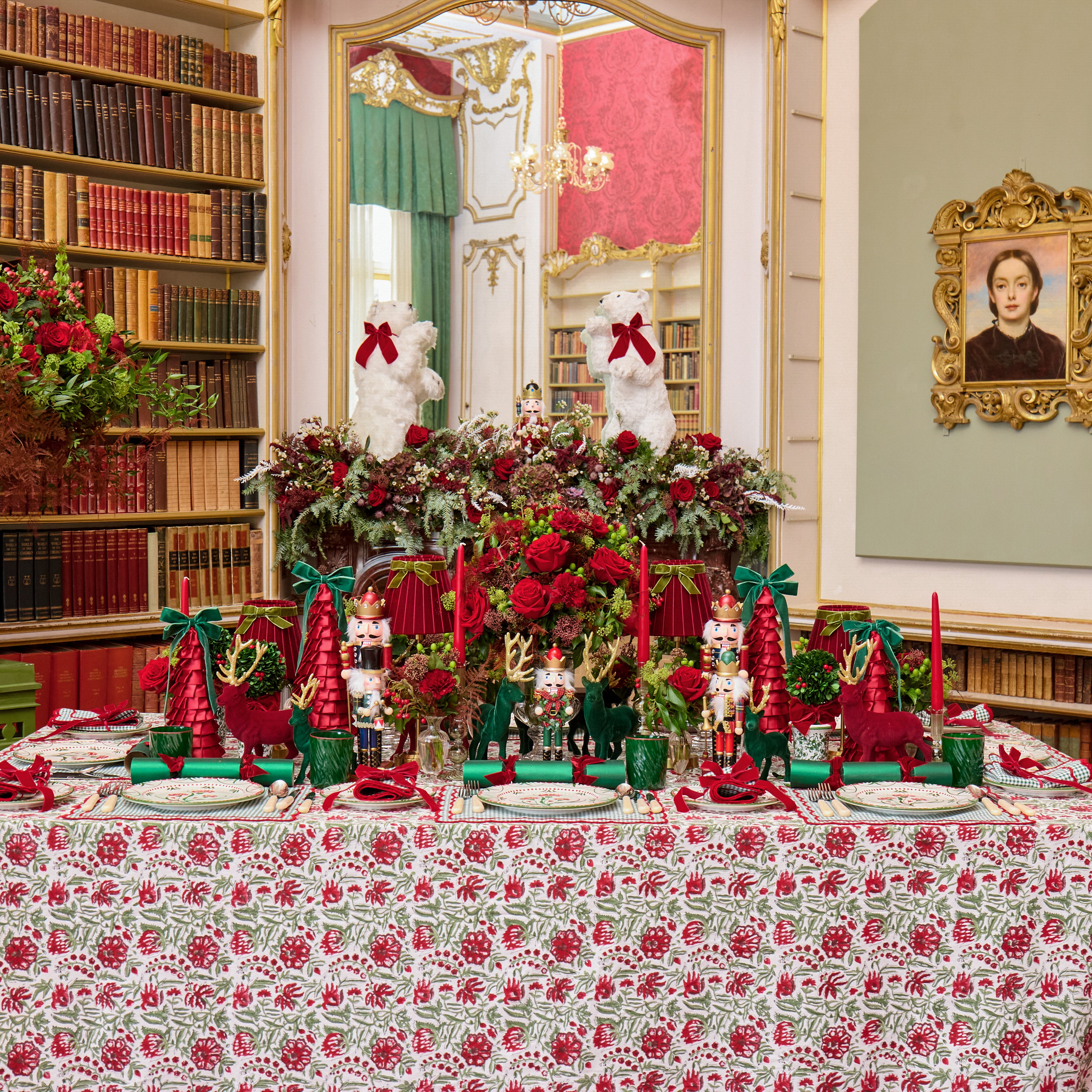 Red & Green Isobel Tablecloth