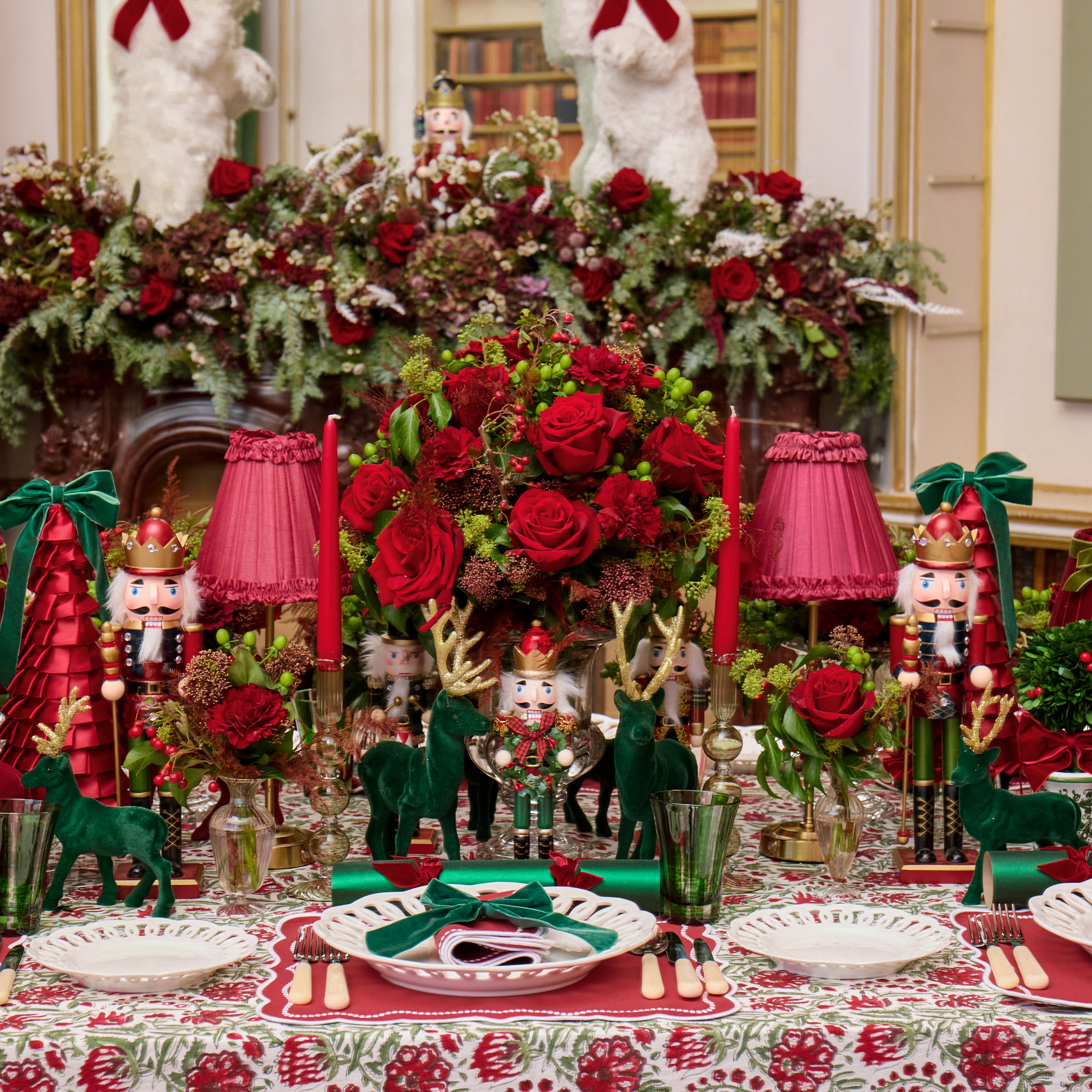 Green & Red Elizabeth Gingham Placemats (Set of 4)
