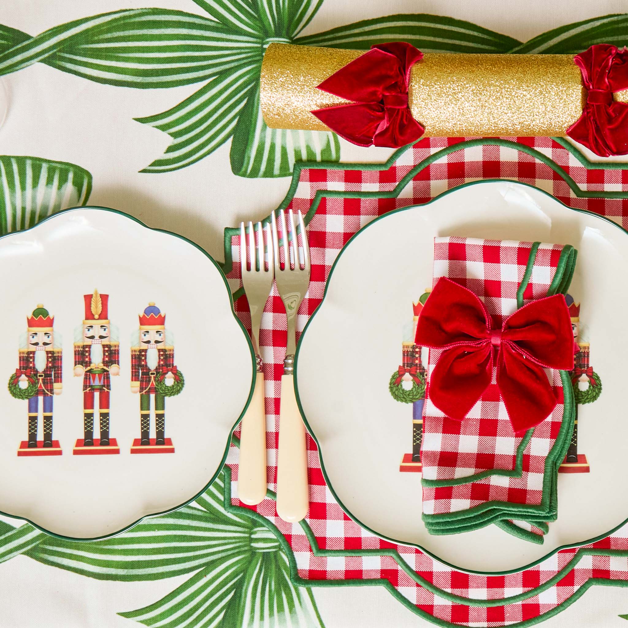 Red & Green Felix Gingham Placemats (Set of 4)