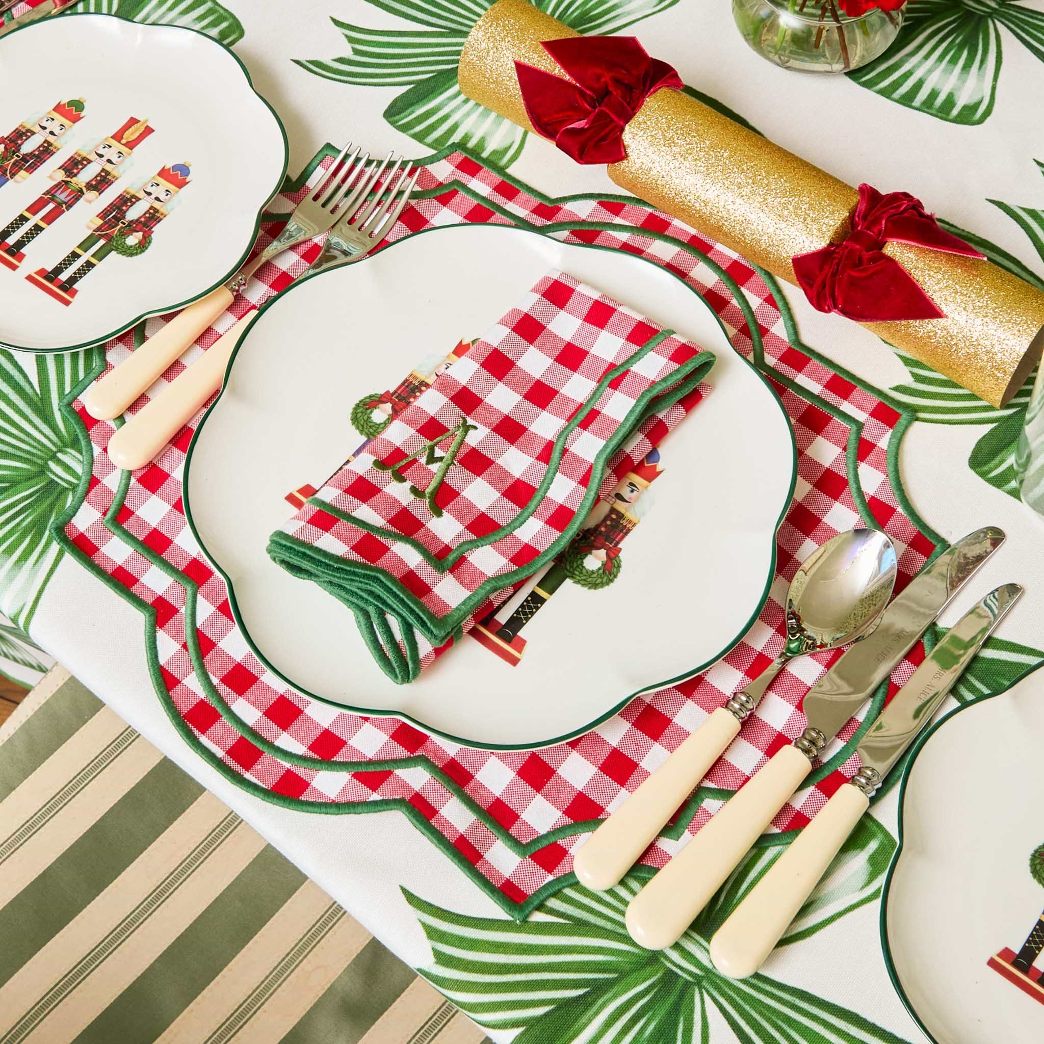 Red & Green Felix Gingham Placemats (Set of 4)