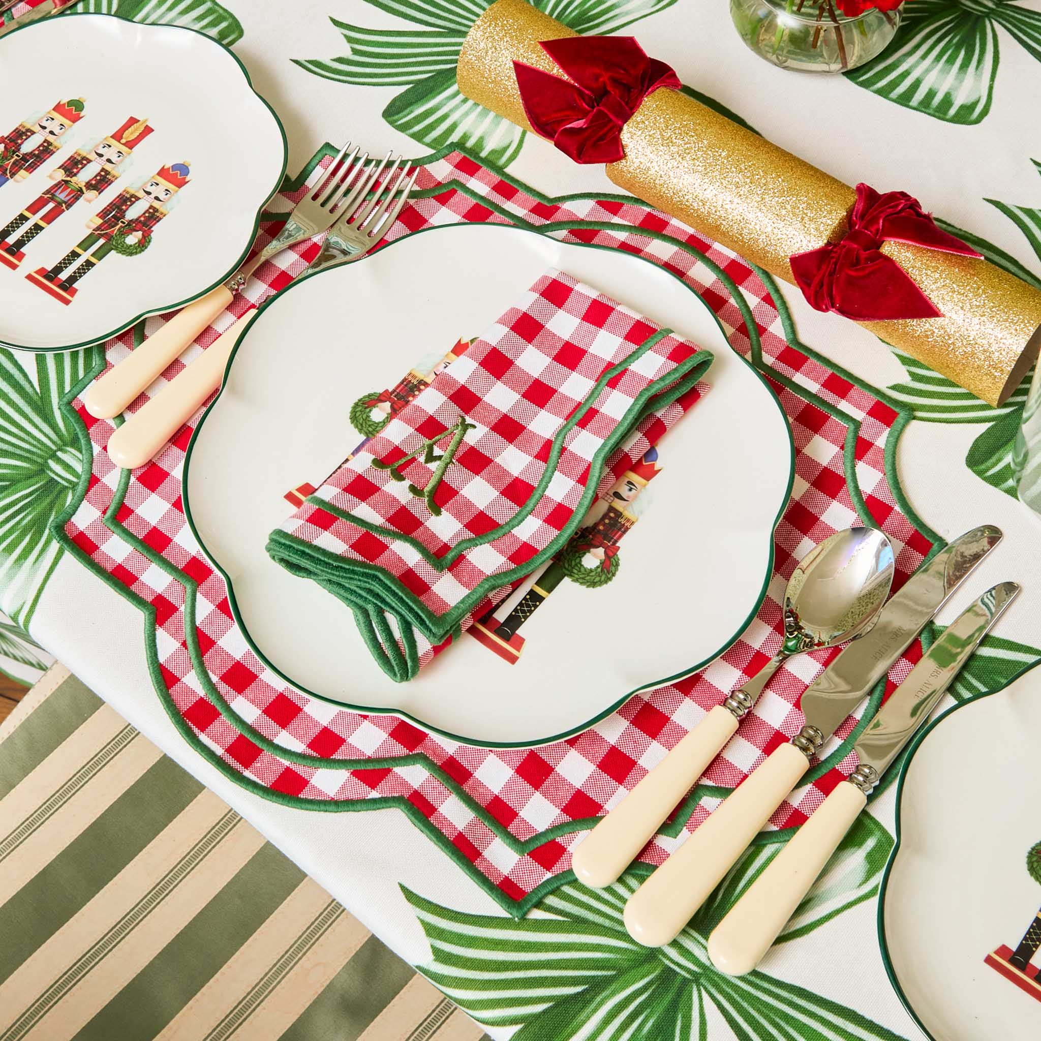 Red & Green Felix Gingham Placemats (Set of 4)