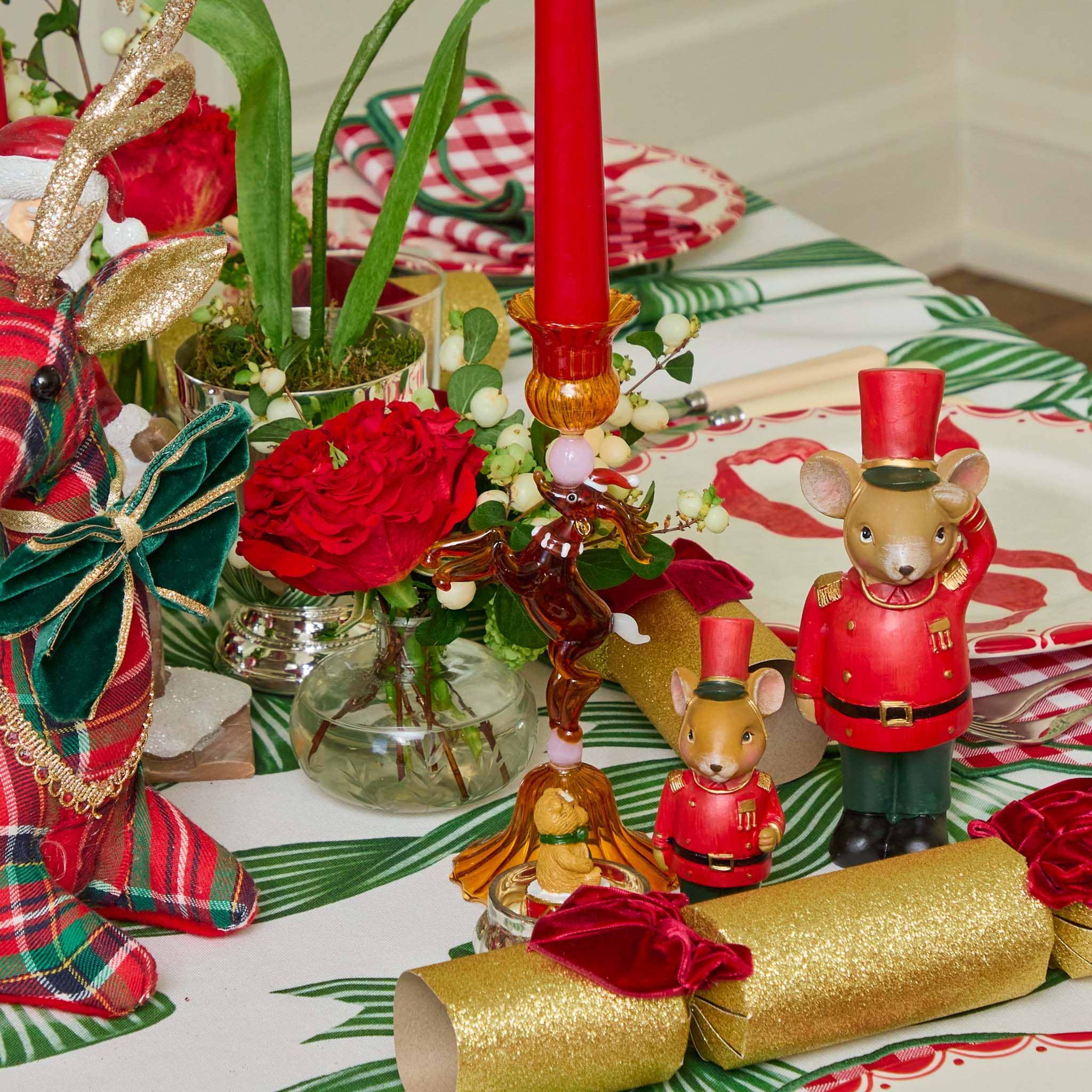 Bambi Glass Candle Holder (Pair)