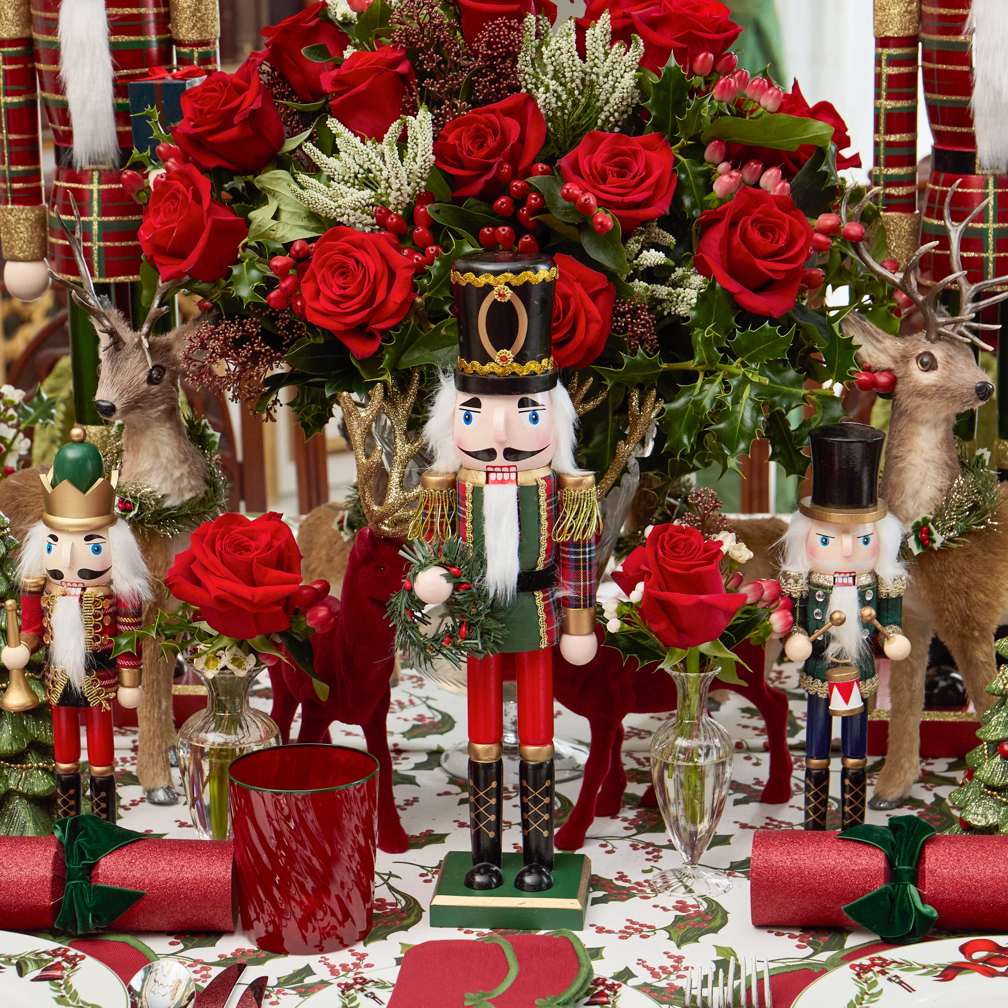 Tartan Nutcracker (Set of 3) - 38cm