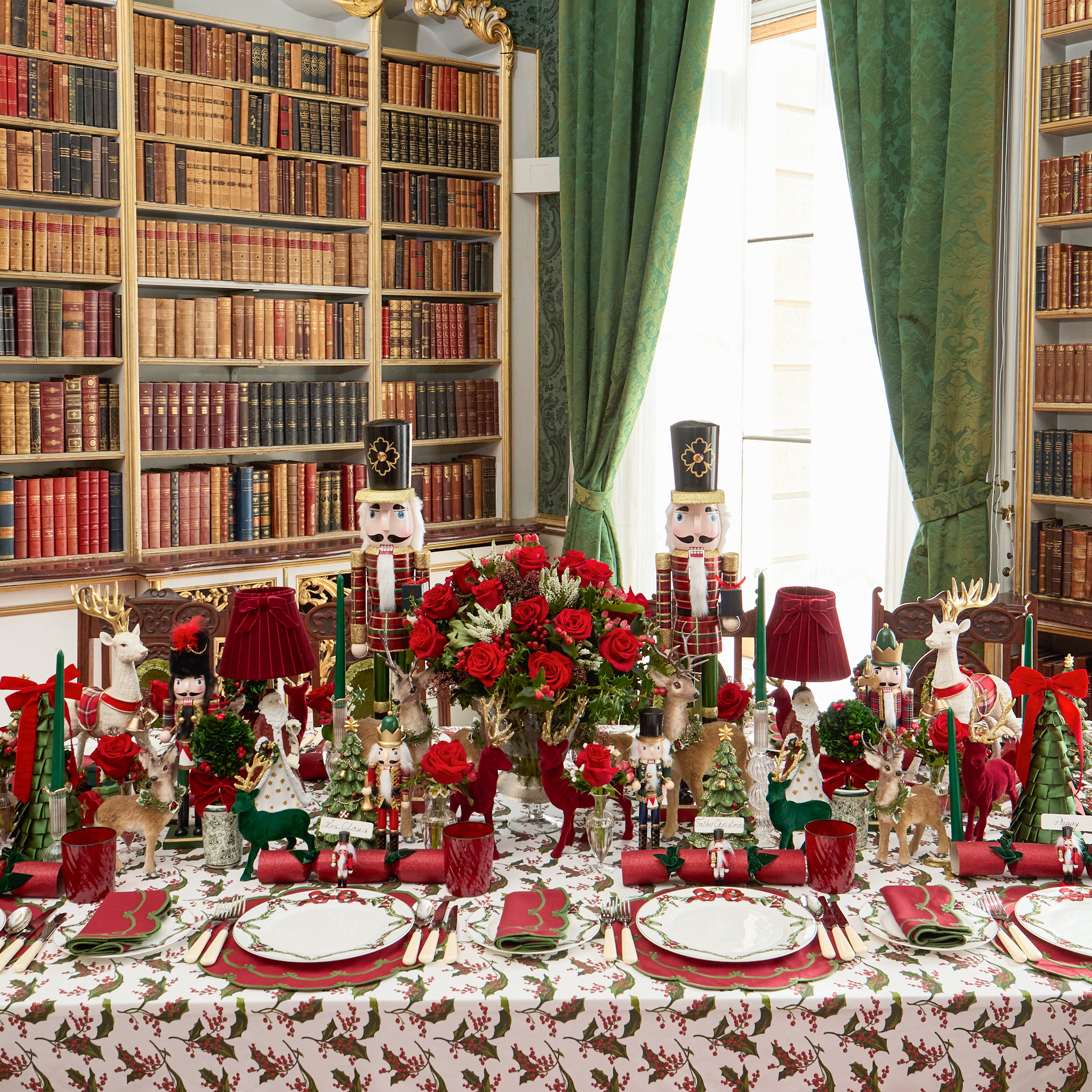 Red & Green Amanda Placemats (Set of 4)