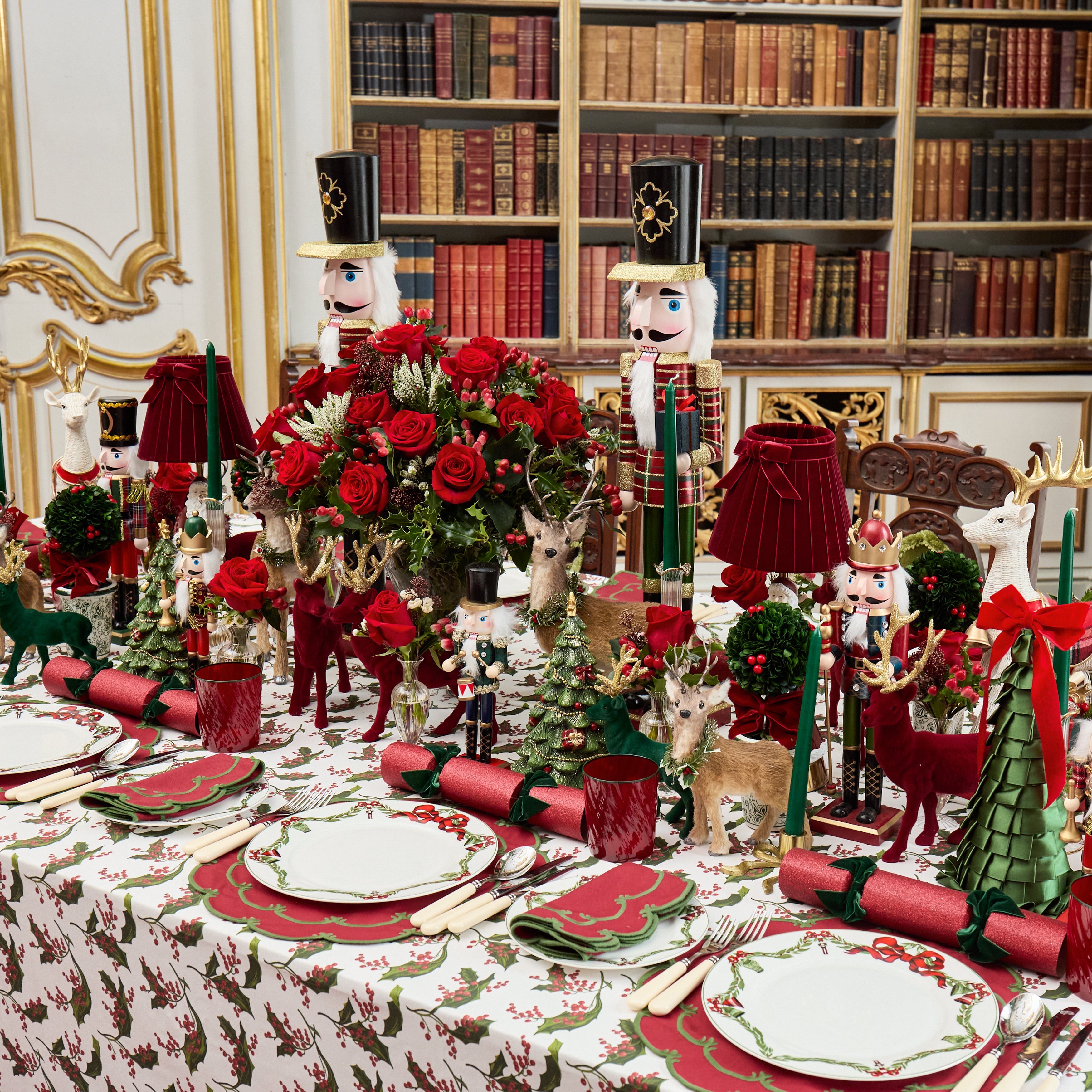 Red & Green Amanda Placemats (Set of 4)