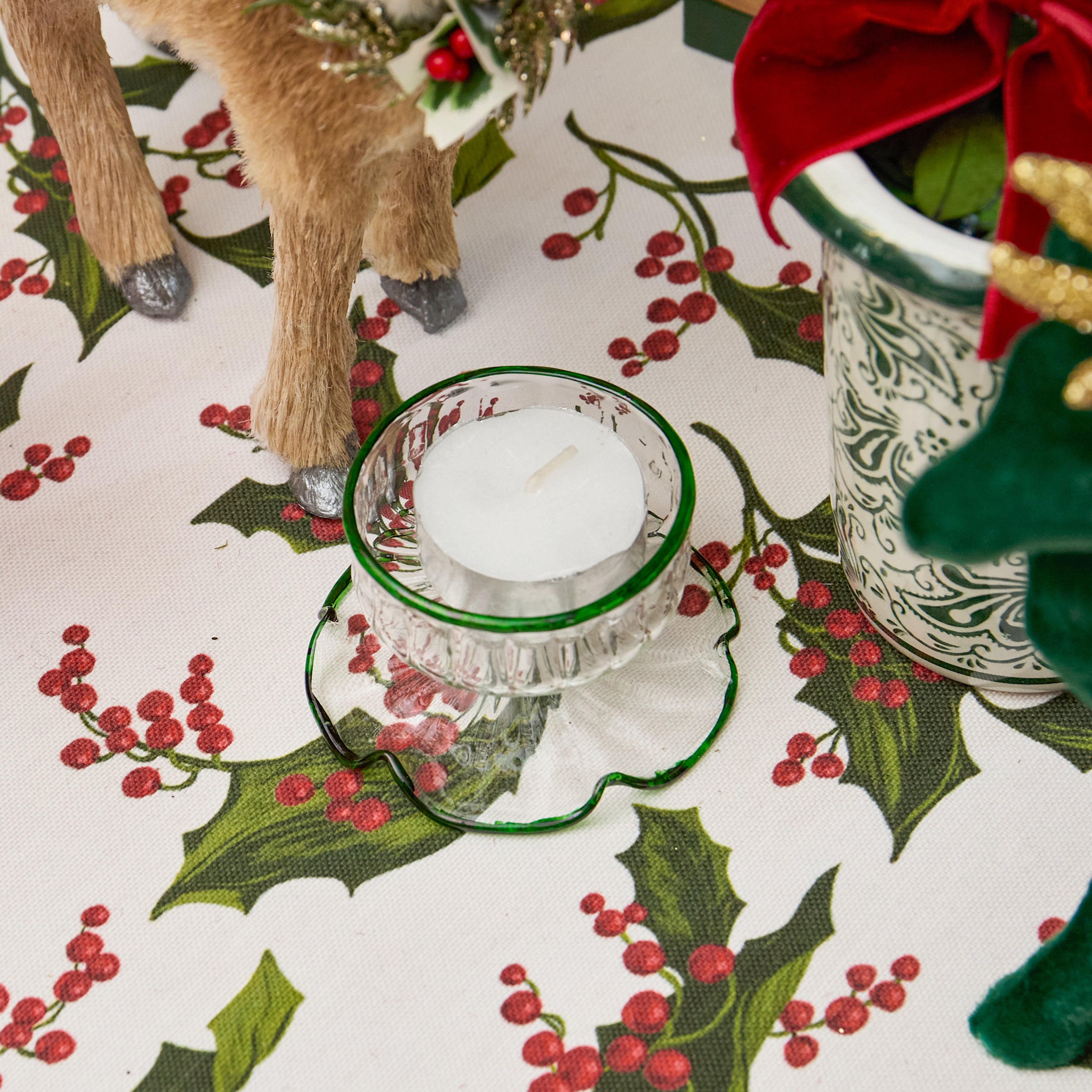 Green Carmon Tea Light Holder (Set of 3)