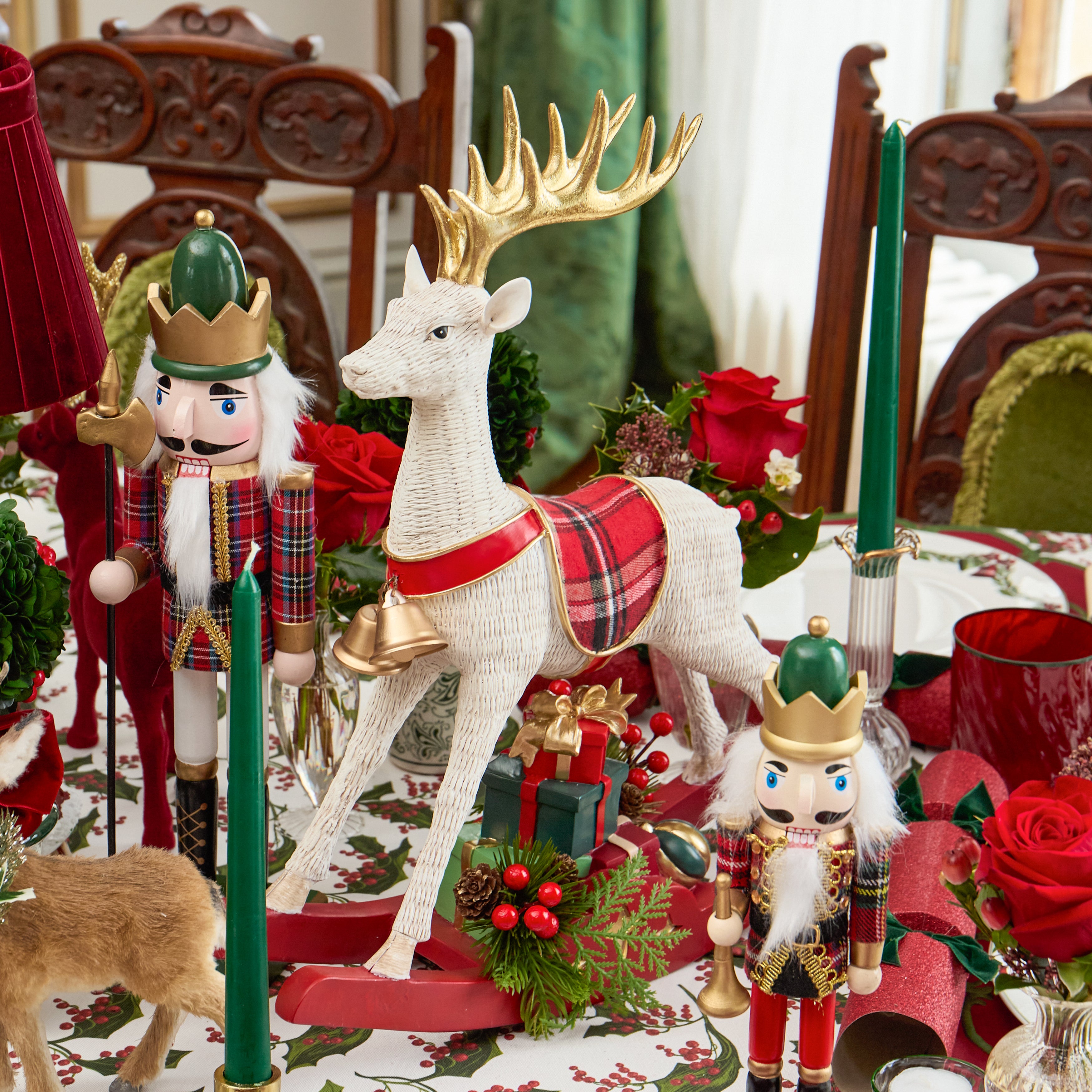 Christmas Rocking Deer - 45cm