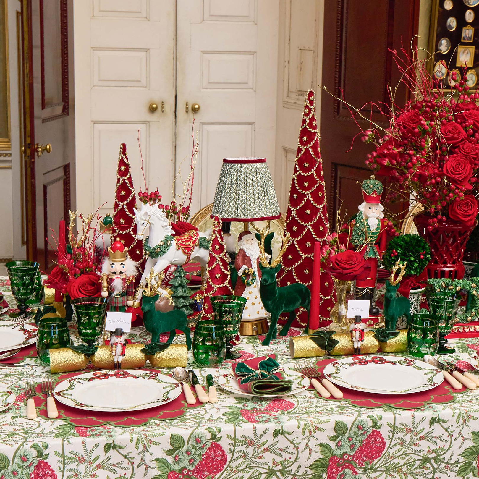 Christmas Garland Dinner Plate (Set of 4)