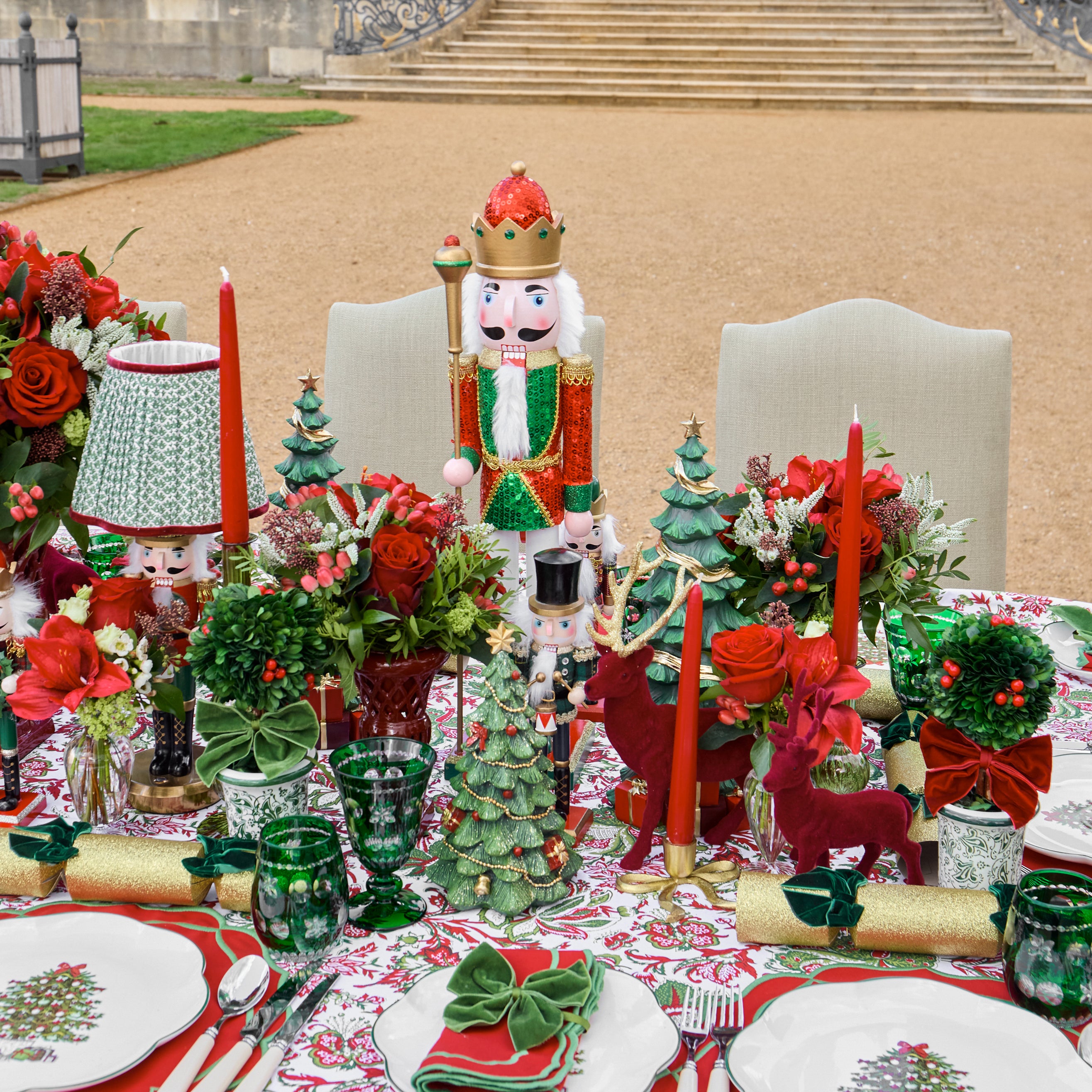 Extra Large Red & Green Nutcracker - 60cm