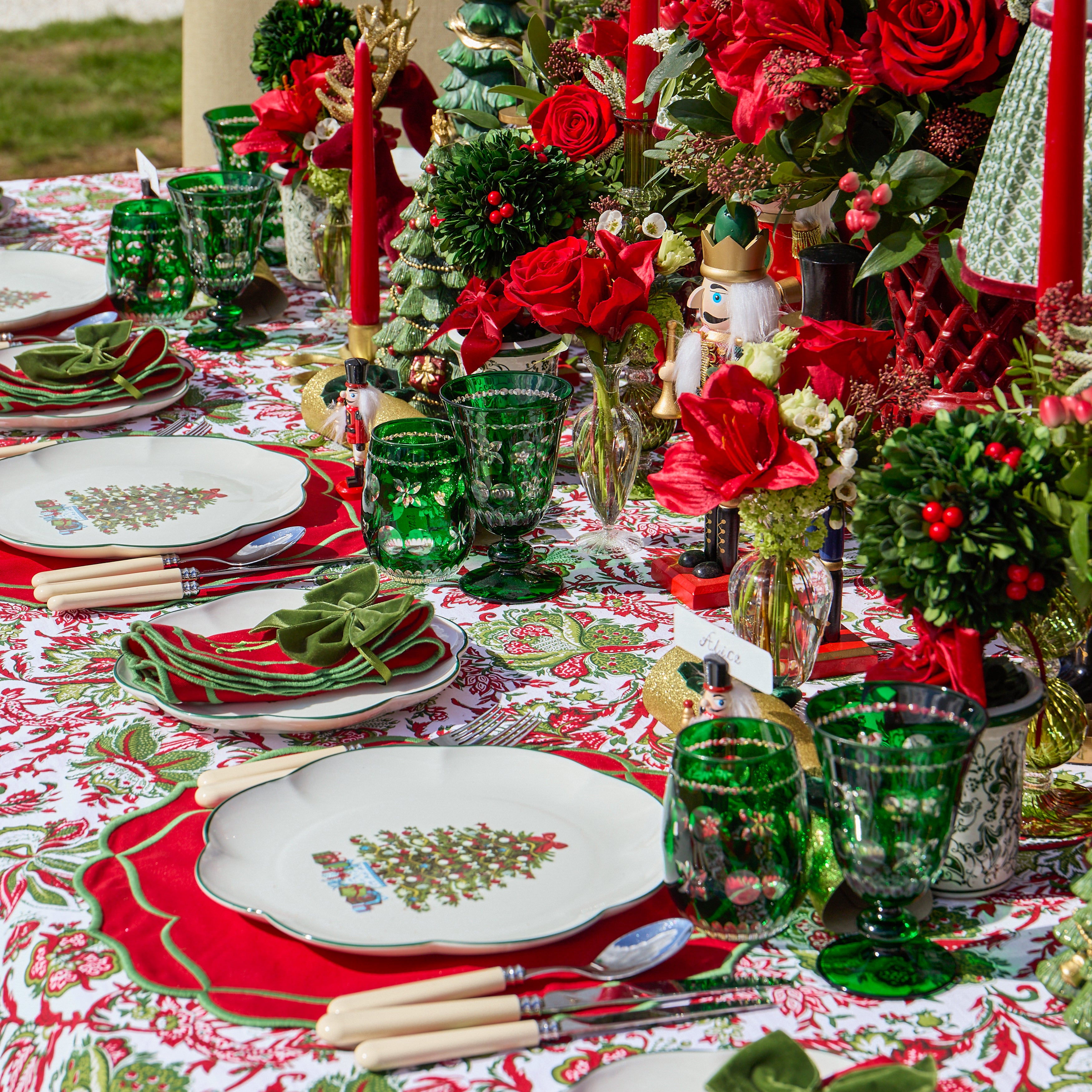 Emerald Anita Engraved Water Glasses (Set of 4)