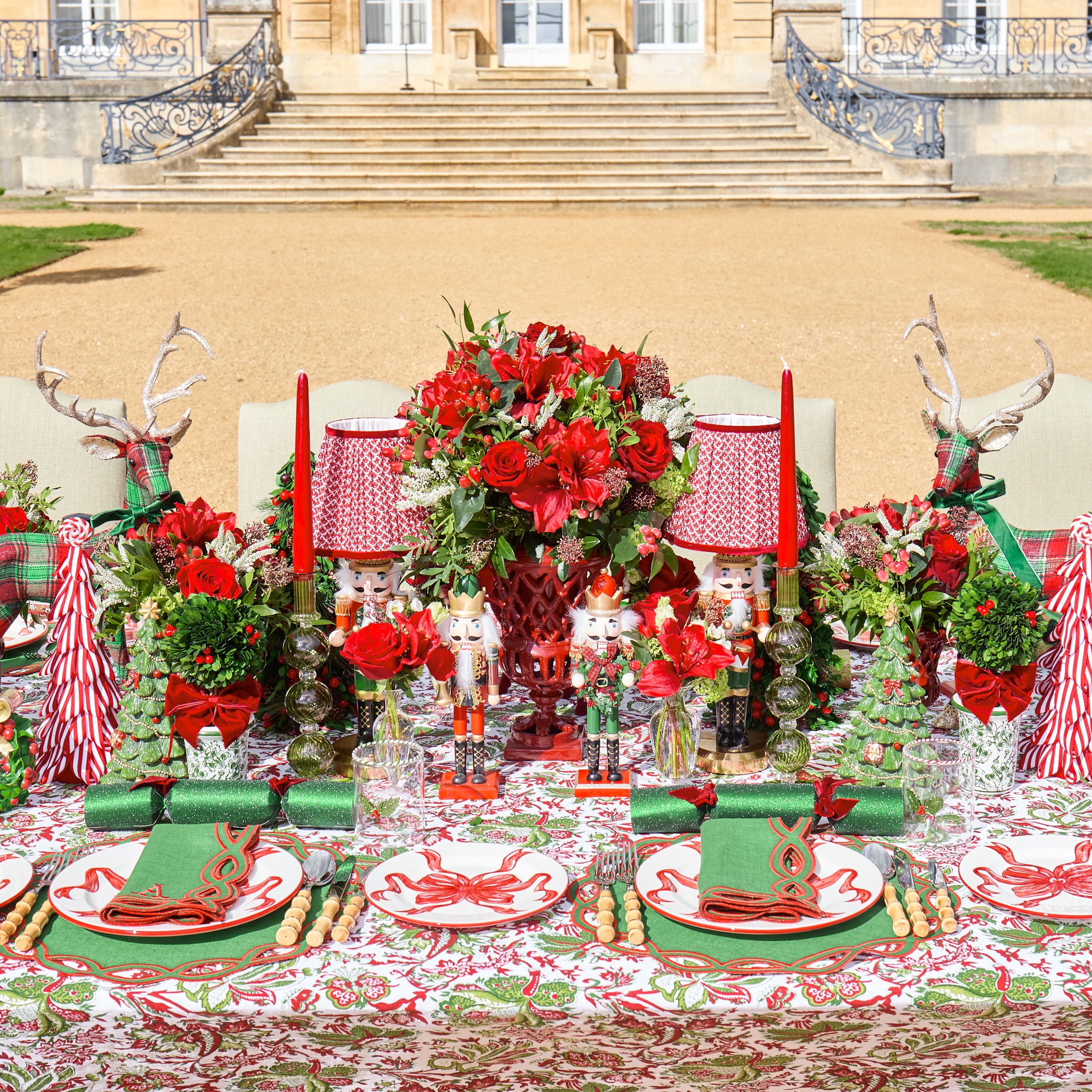 Tartan Standing Reindeer (Pair)