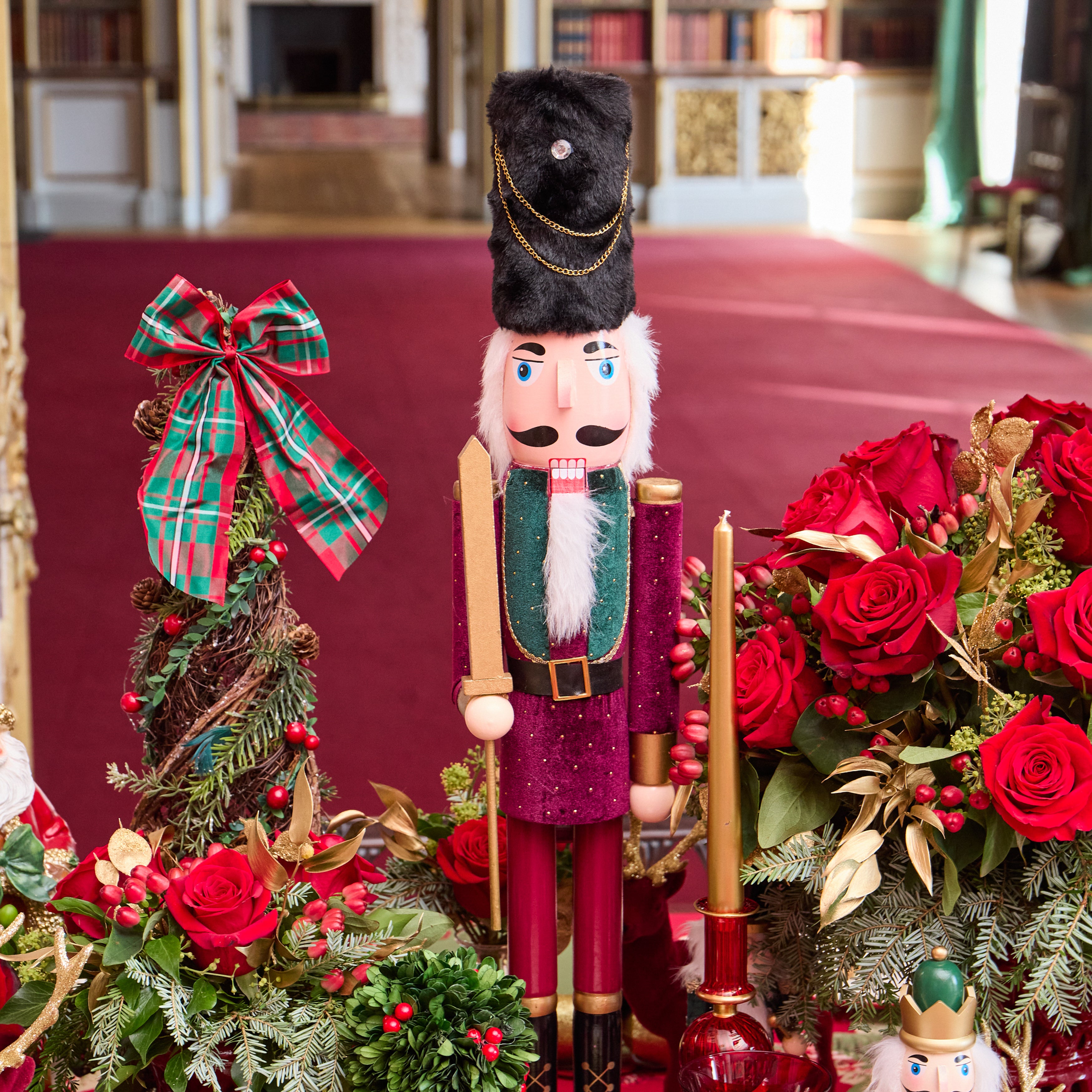 Extra Large Velvet & Gold Nutcracker - 76cm