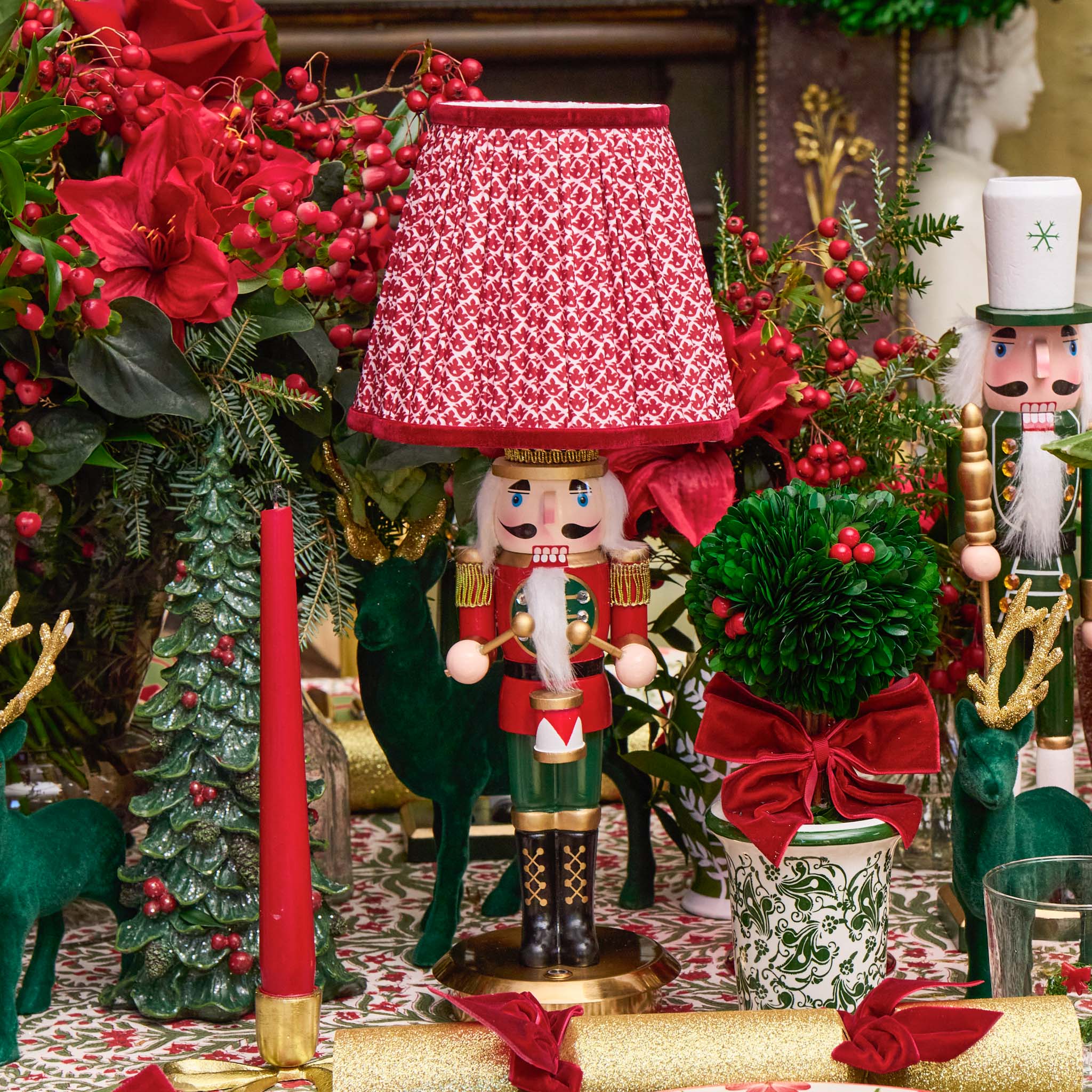Red Nutcracker Rechargeable Lamp