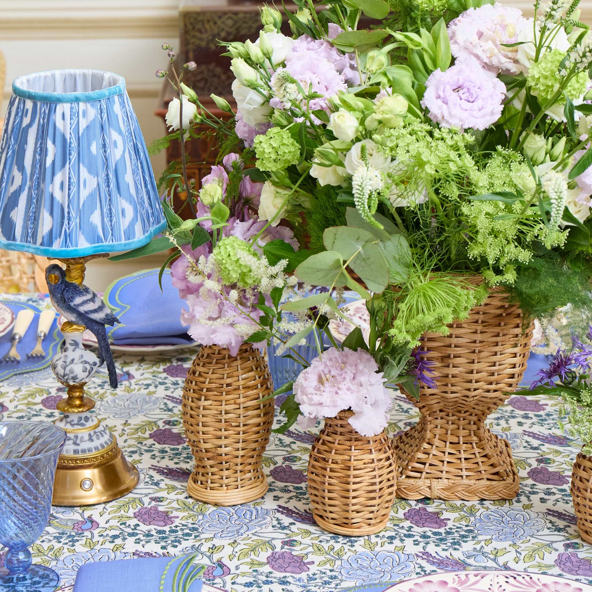 Small Bettina Rattan Urn Vase