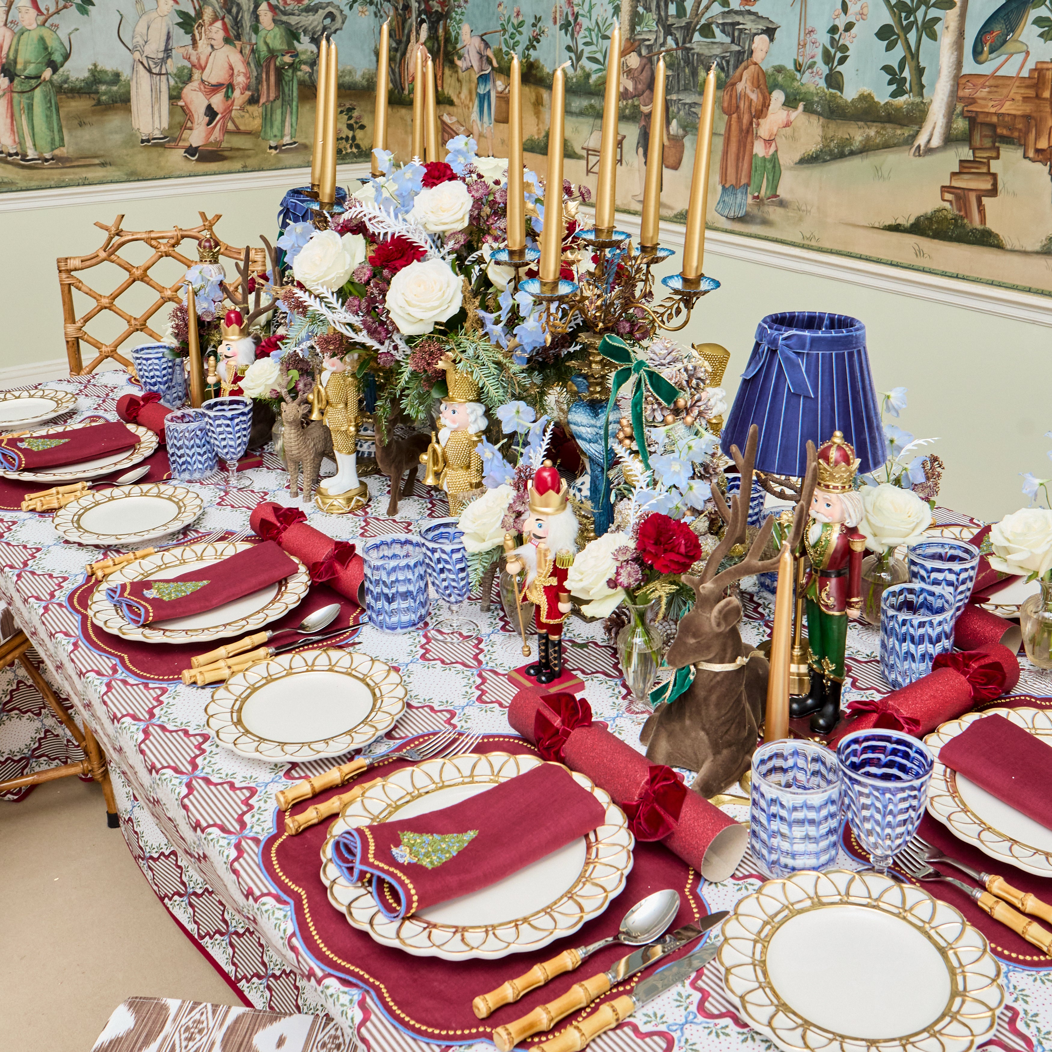 Burgundy Lucy Garland Tablecloth