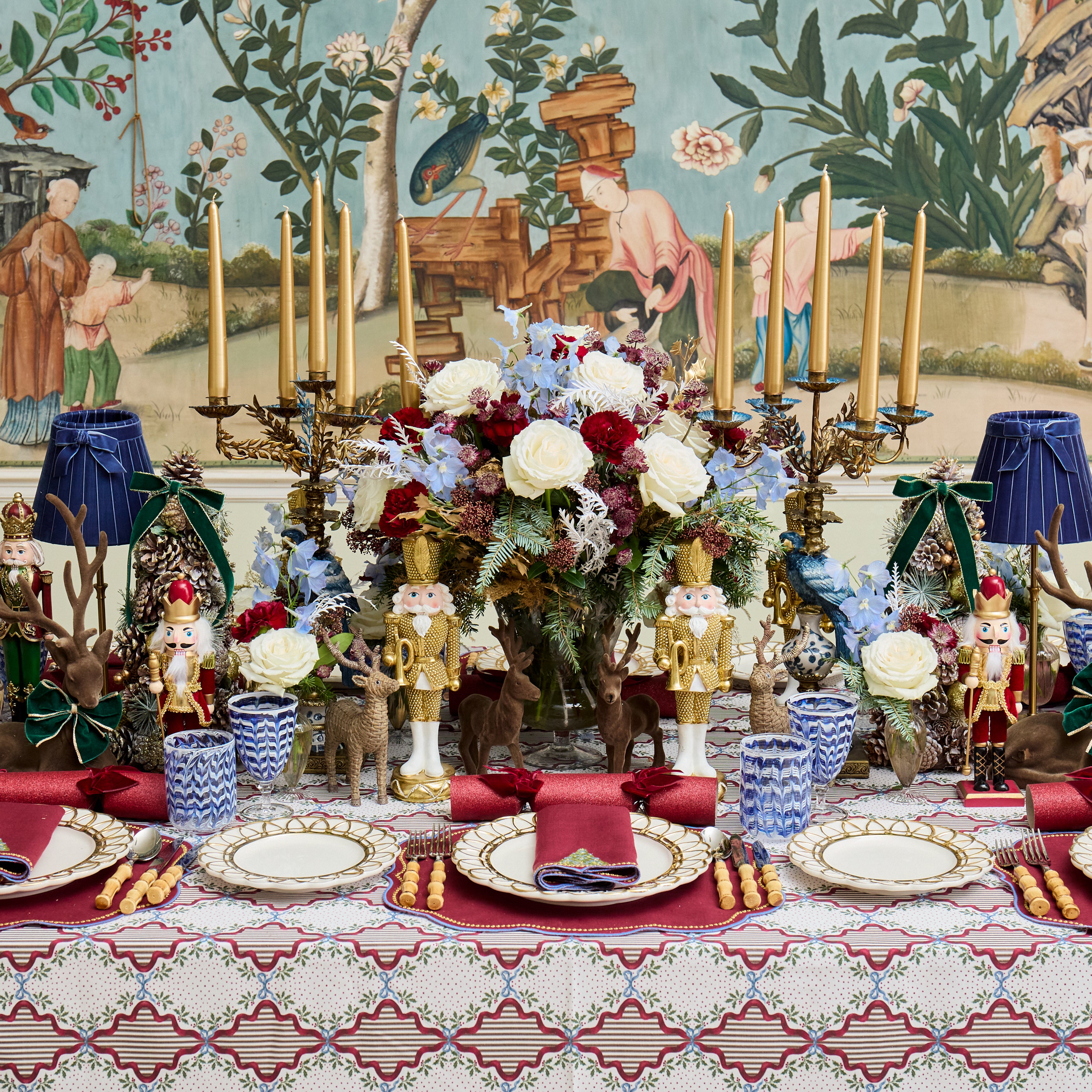 Burgundy Lucy Garland Tablecloth