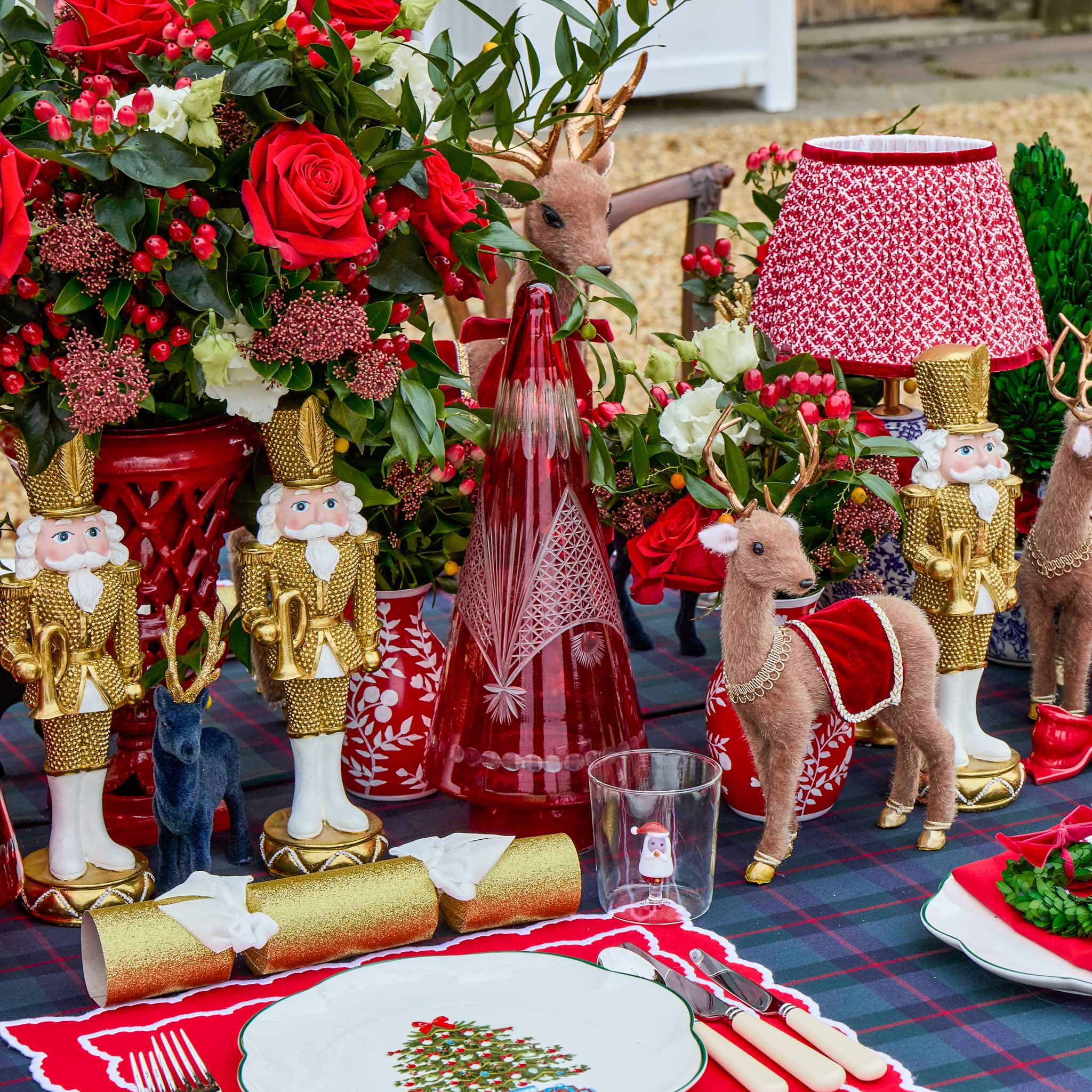 Father Christmas Glasses (Set of 4)