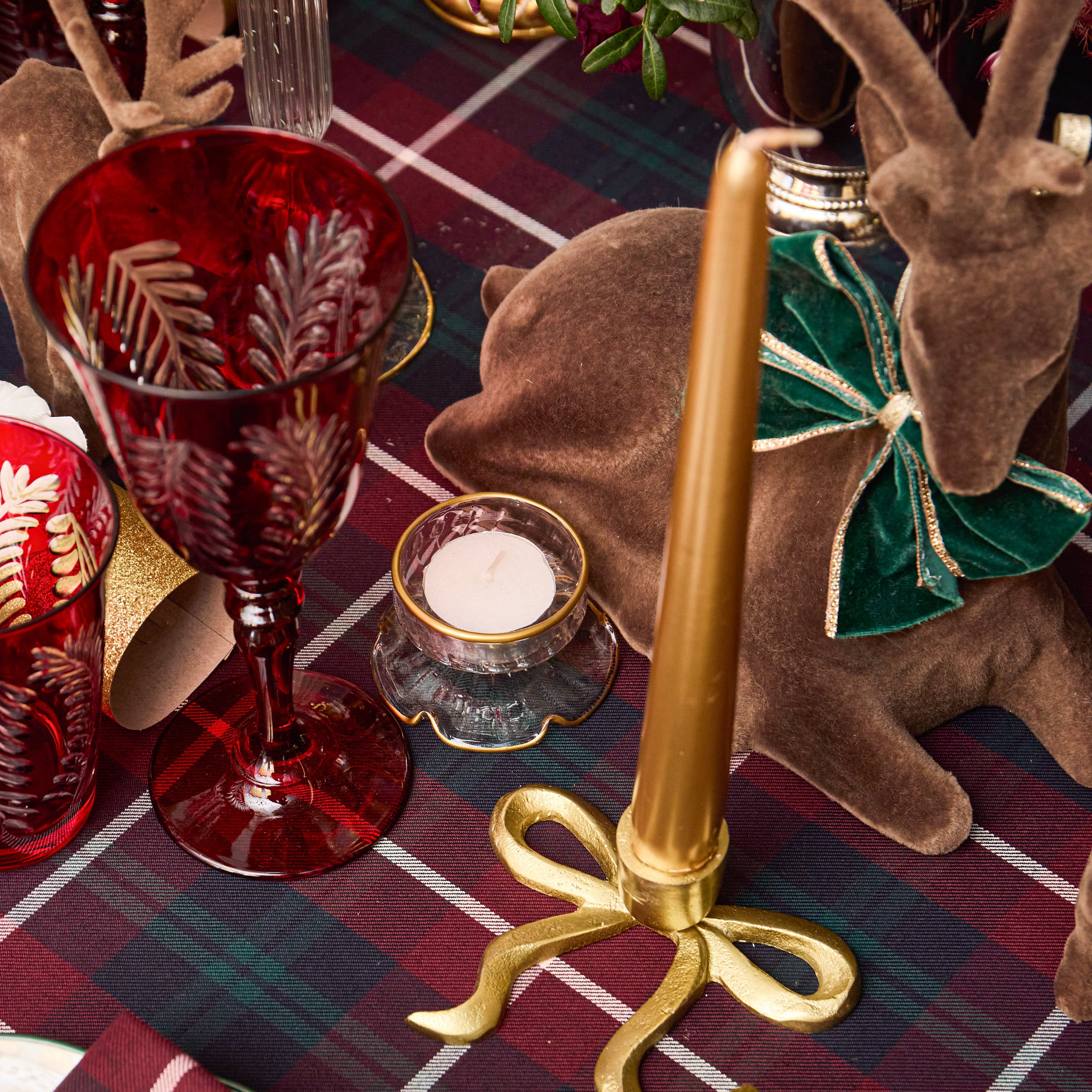 Gold Carmon Tea Light Holder (Set of 3)