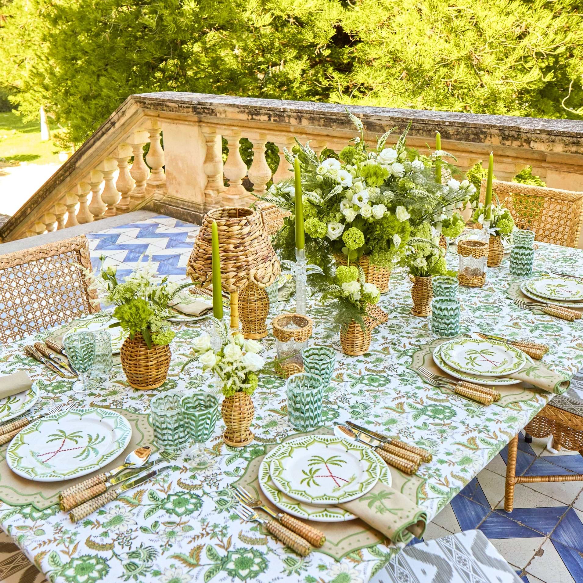 Sand & Green Celestria Placemats (Set of 4)