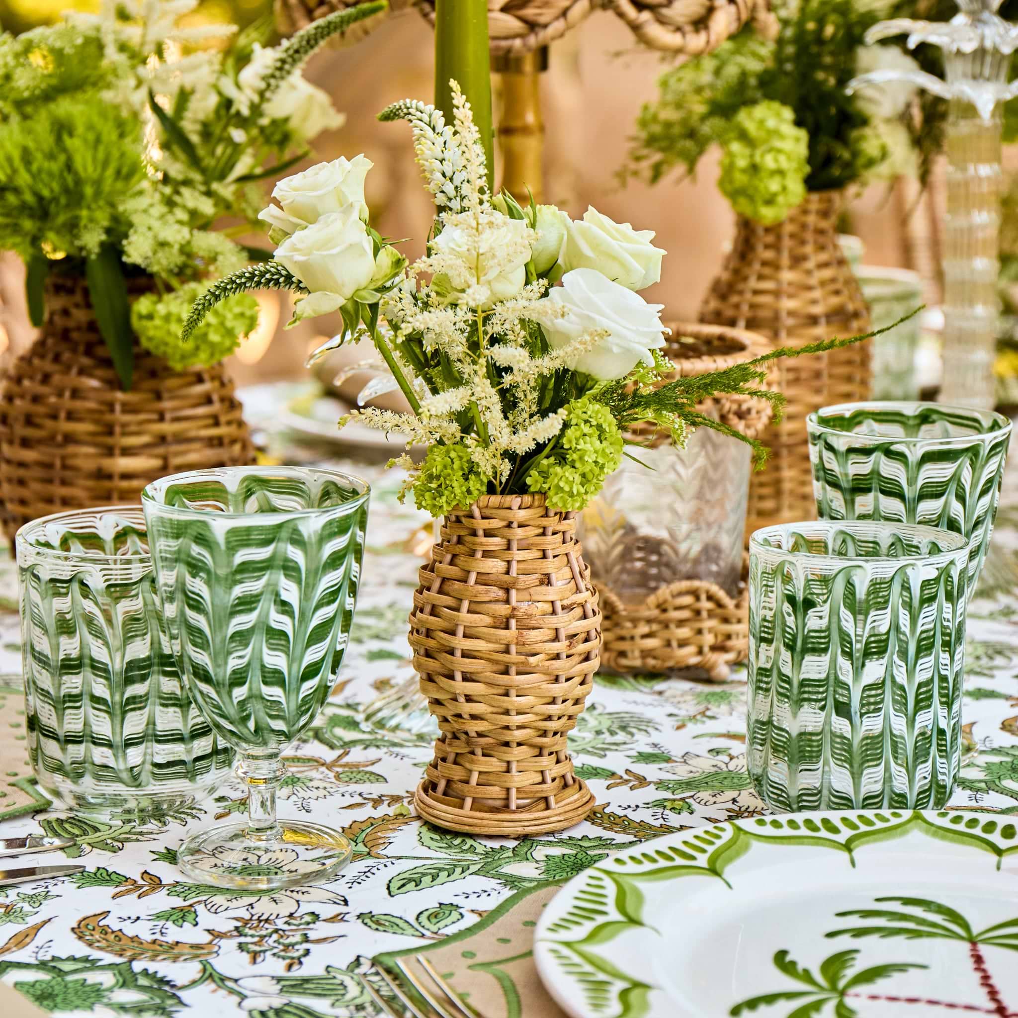 Mini Natural Rattan Vase (Set of 3)