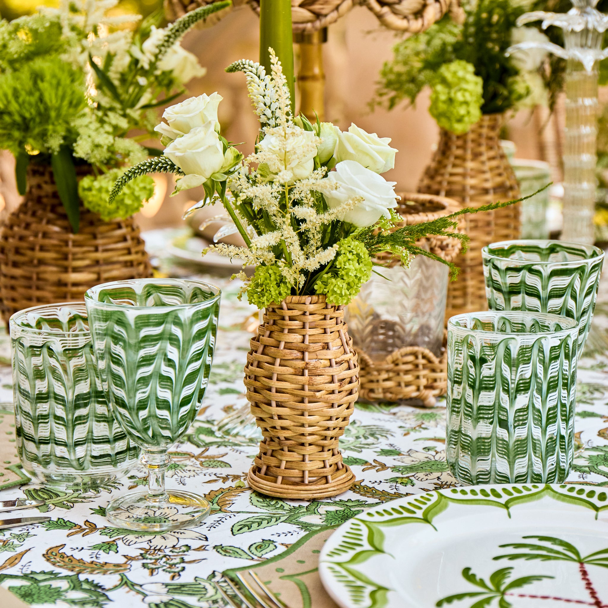 Mini Natural Rattan Vase (Set of 3)