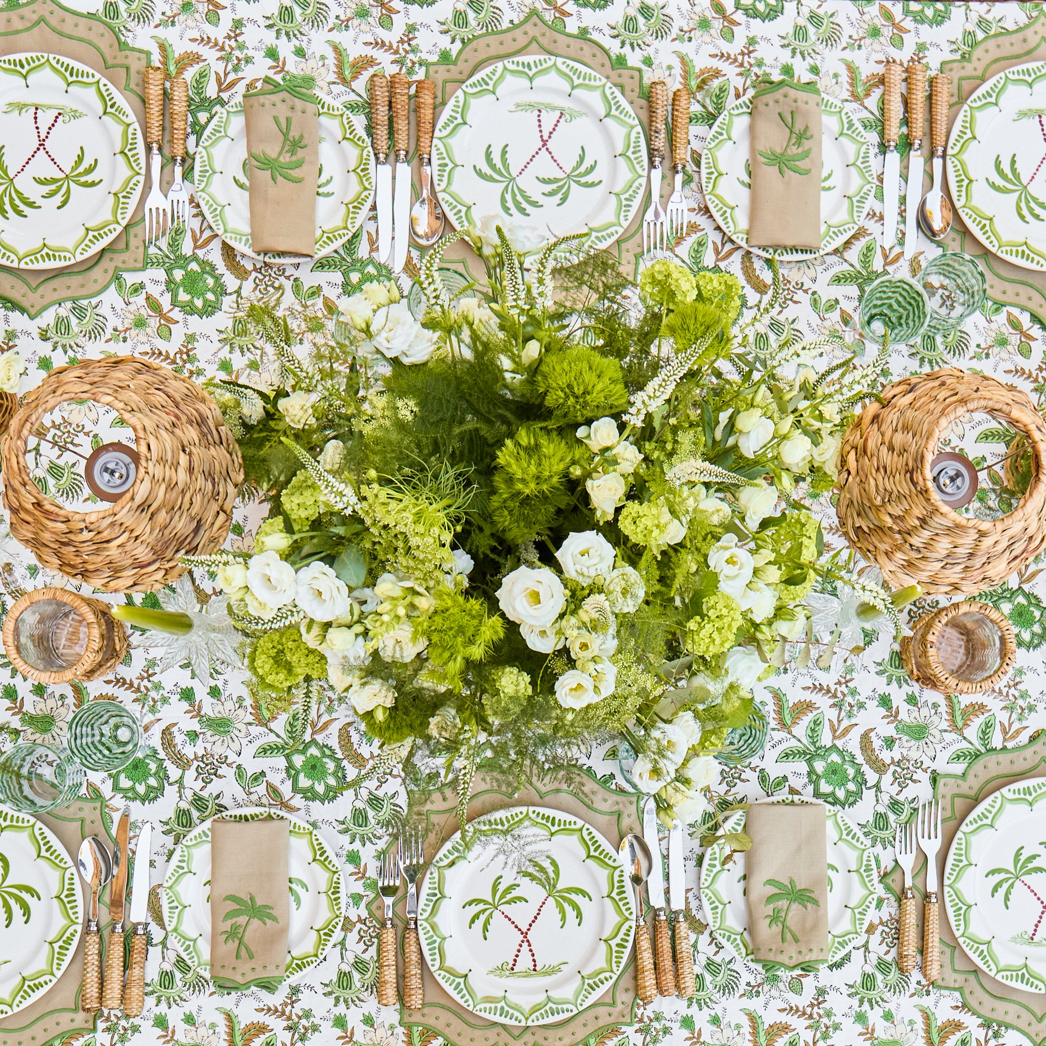 Sand & Green Celestria Placemats (Set of 4)