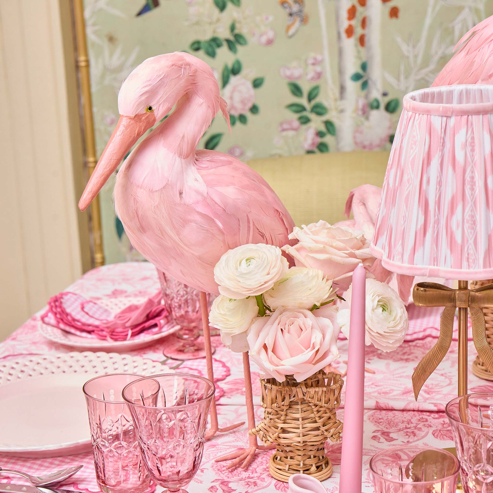 超美品エスカーダ ESCADAミンクファーストール＆カフス　フクシアピンク Saskia Stork Family
