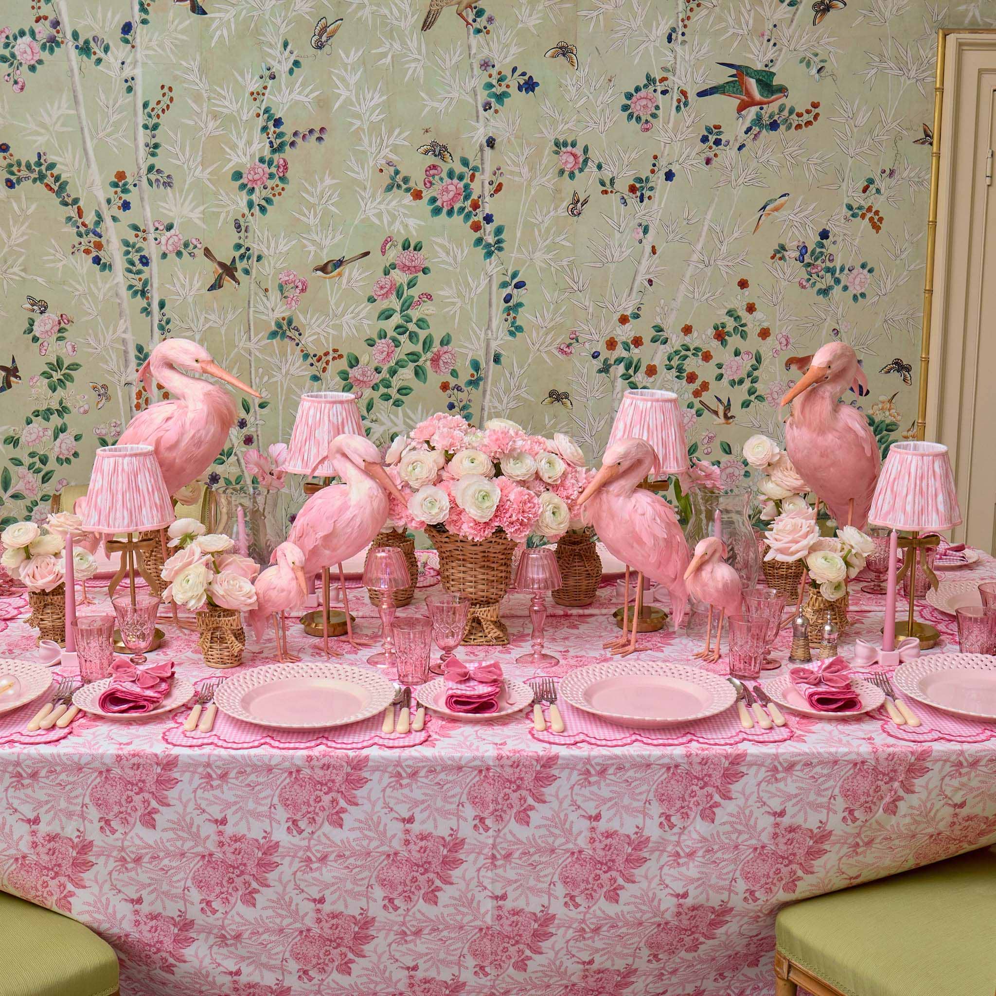 Dusty Pink Velvet Napkin Bows (Set of 4)