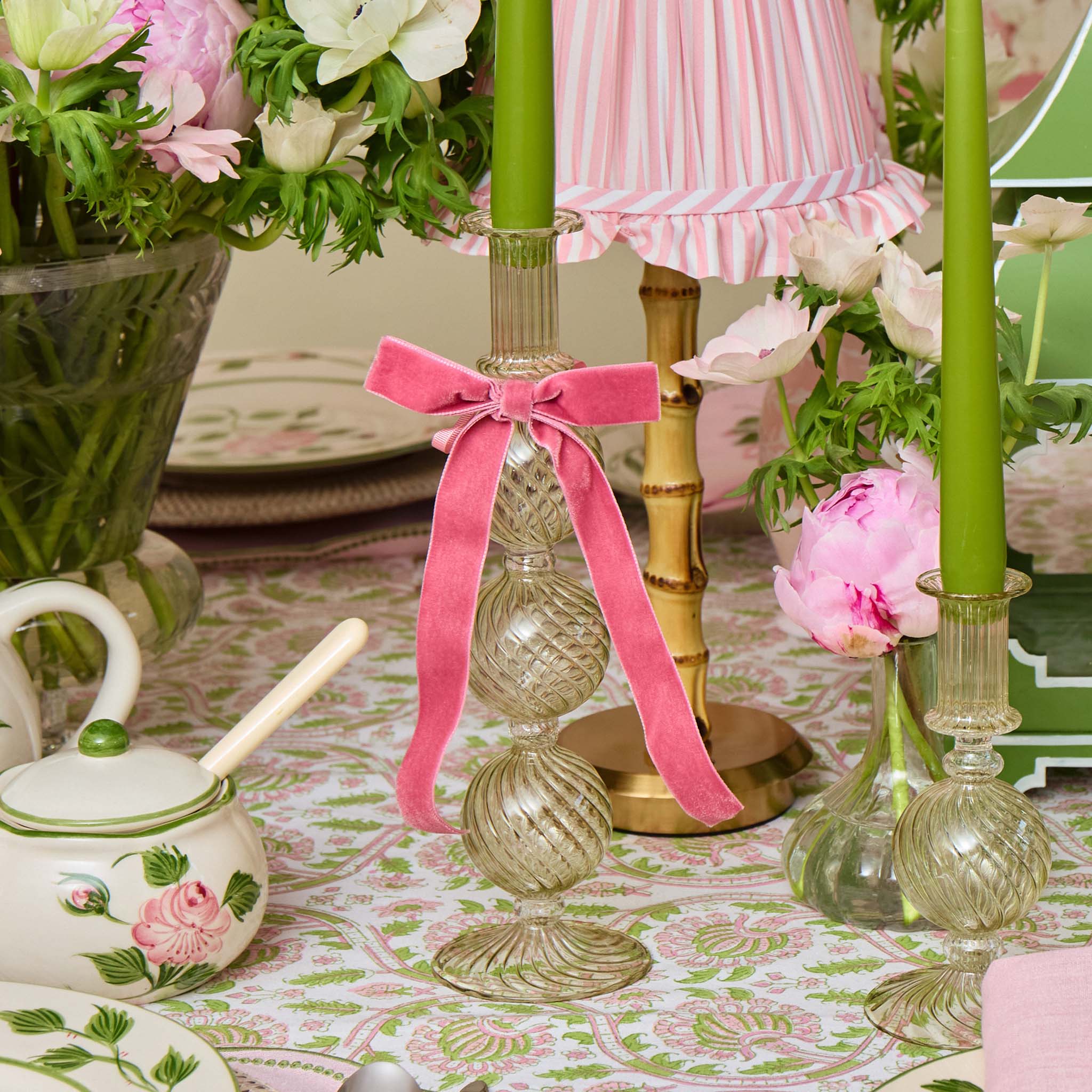 Camille Olive Candle Set (Apple Green)