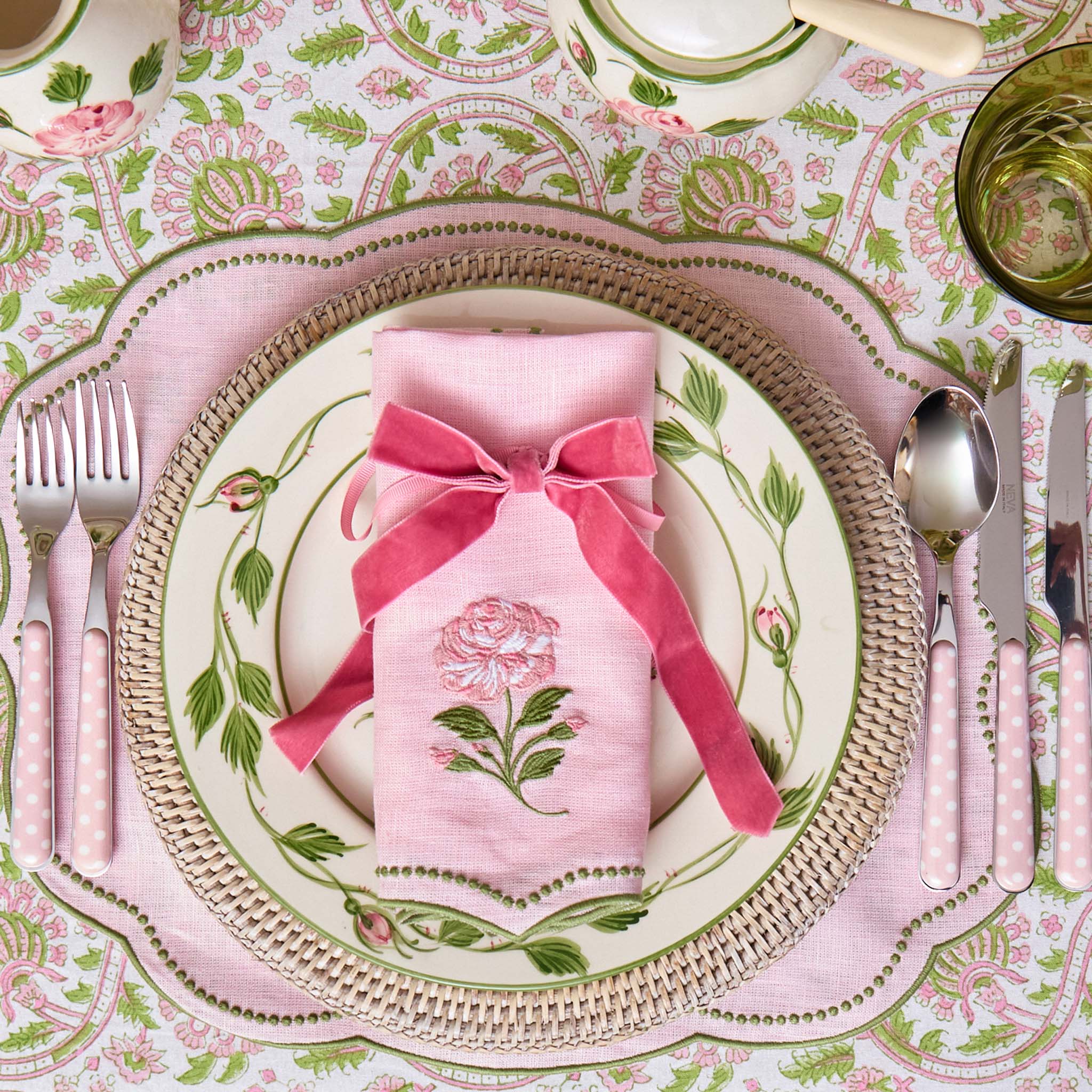 Pink Polka Dot Cutlery (5 piece)