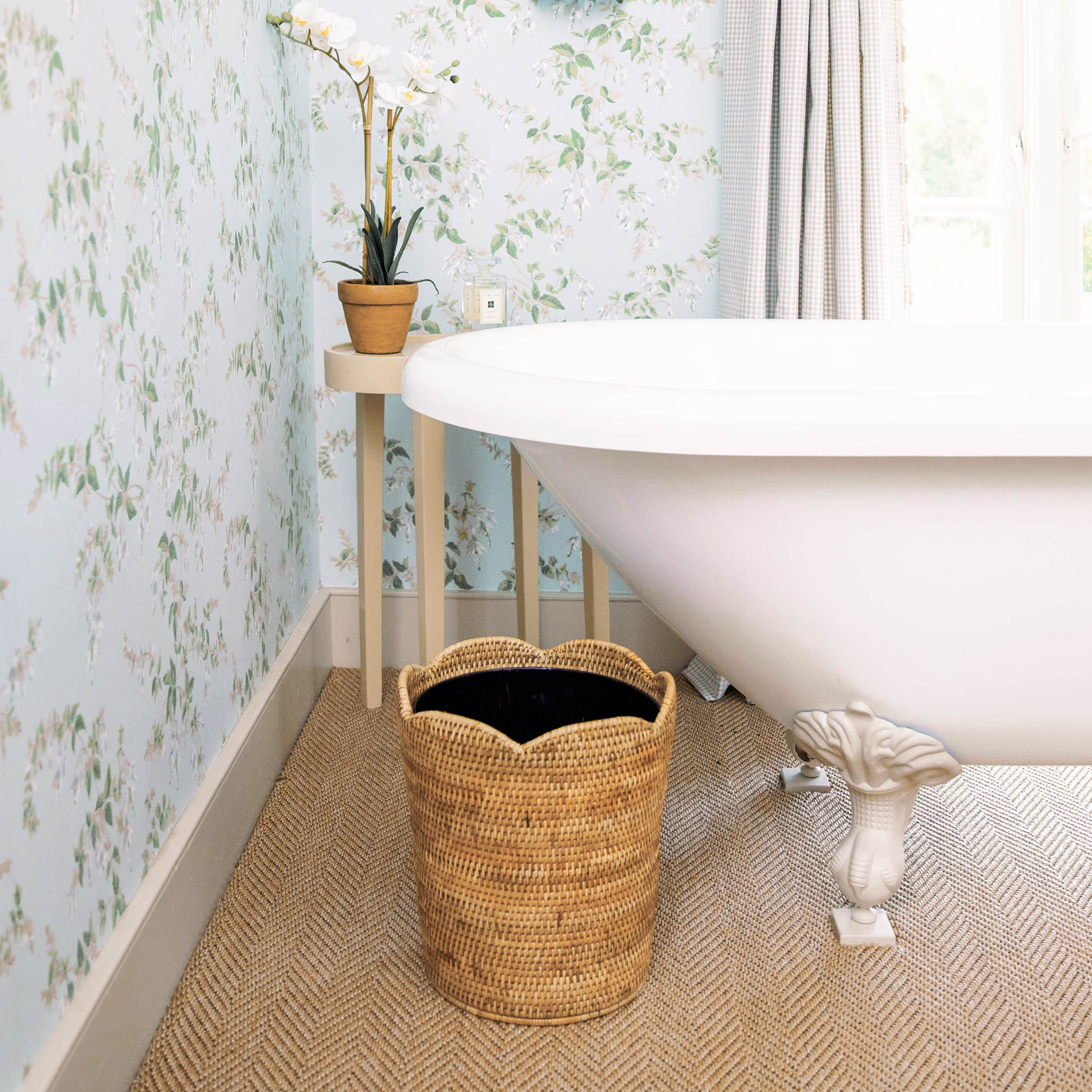 Natural Rattan Bin