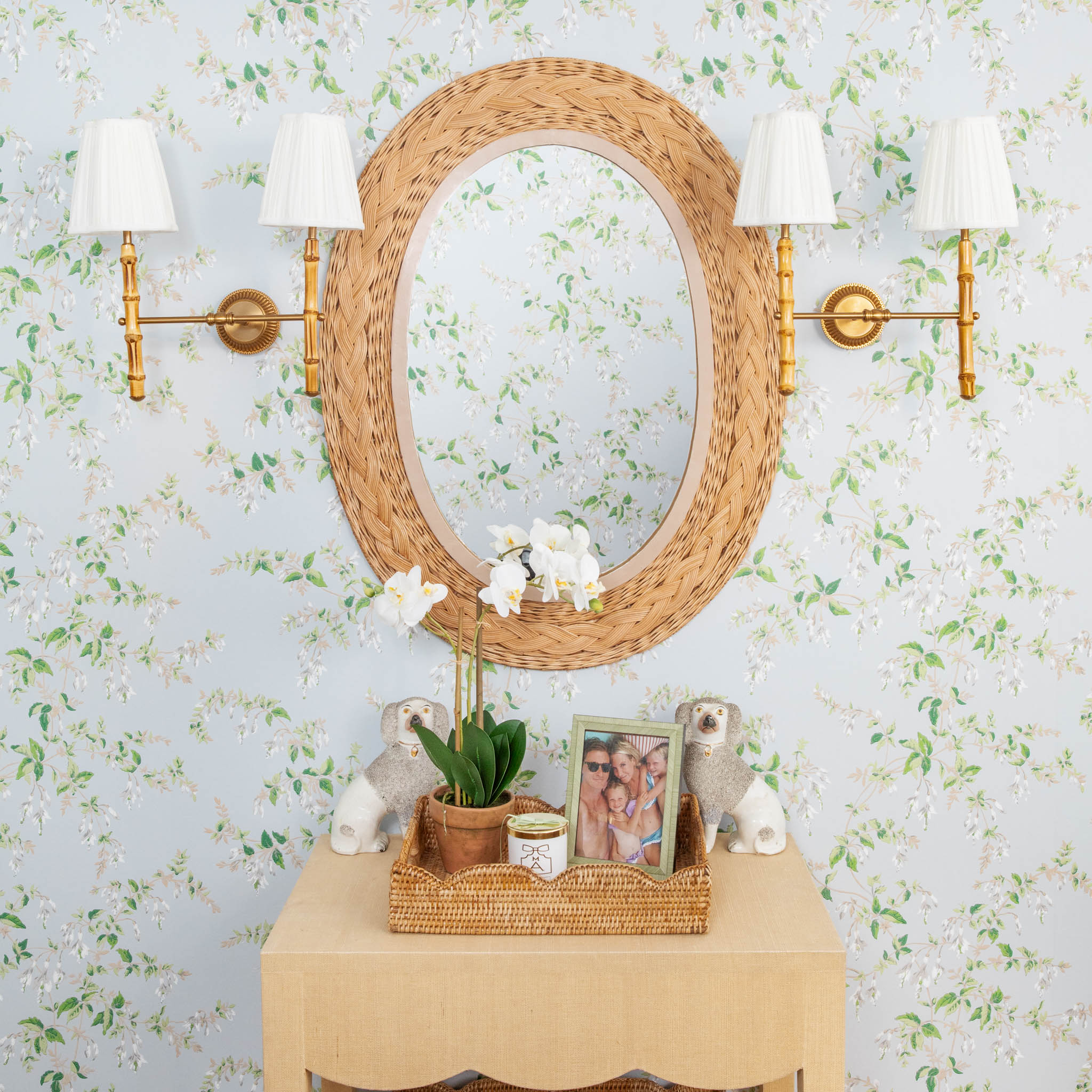 Natural Medium Rattan Tray