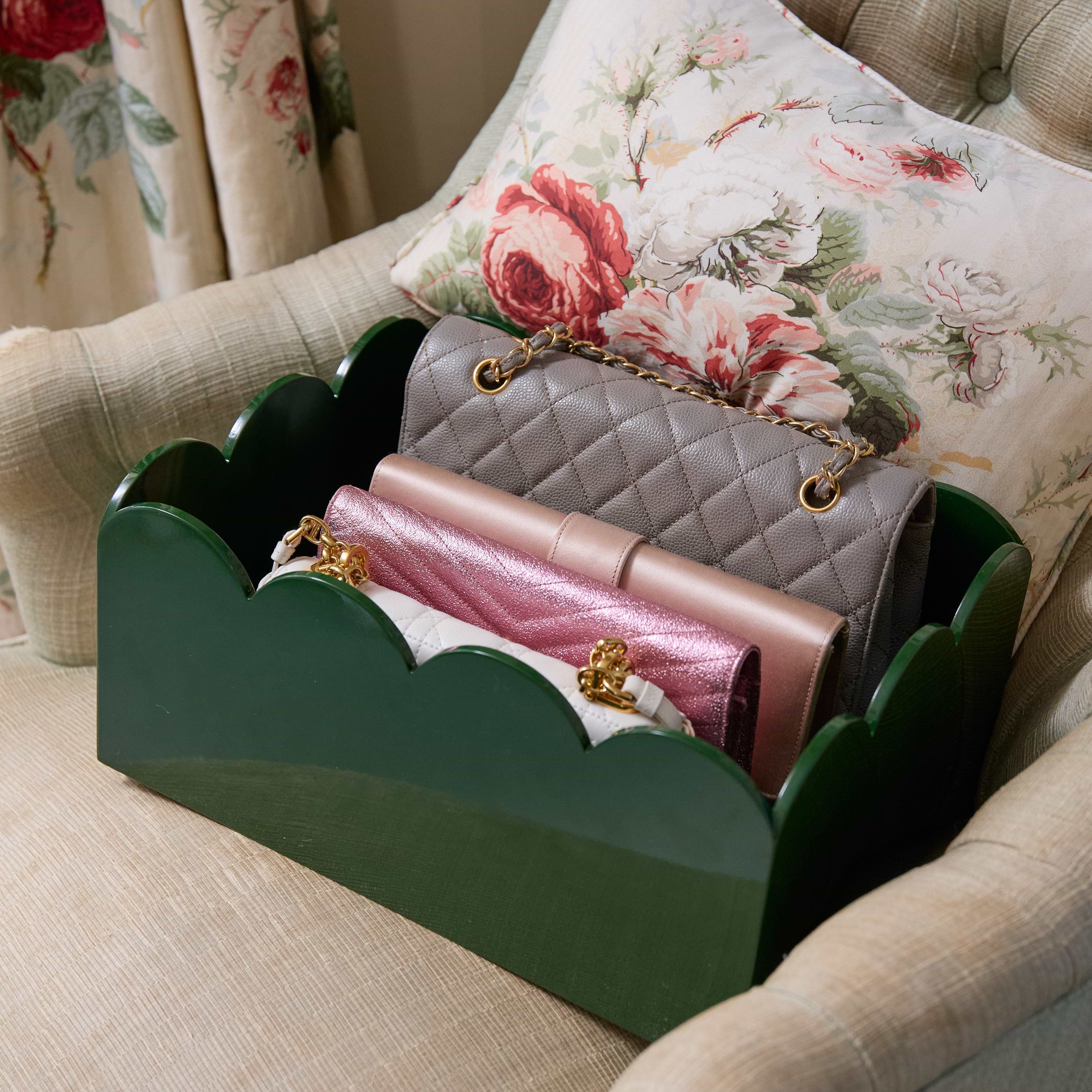Olive Green Lacquer Storage Boxes (Set of 2)