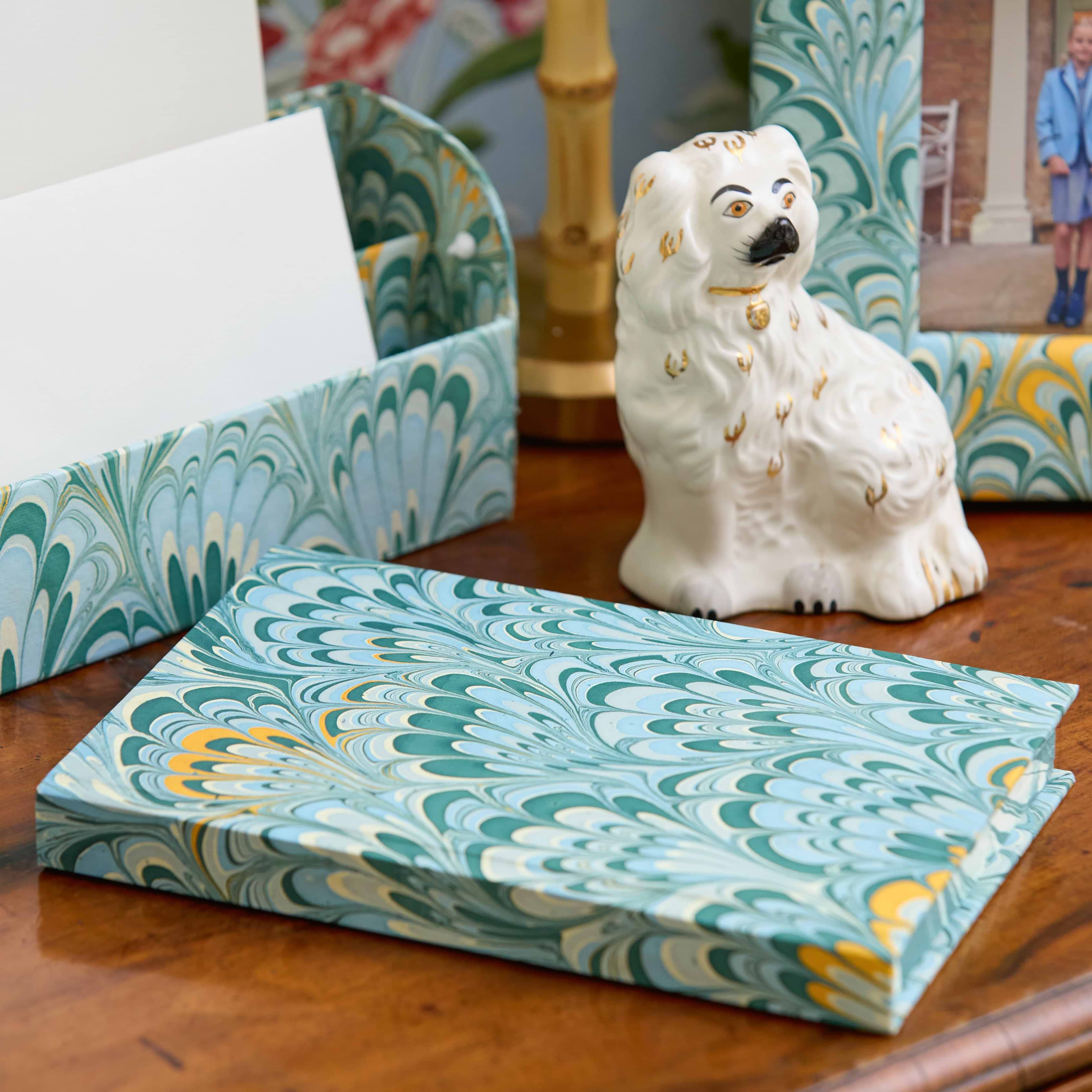 Teal Marble Notebook