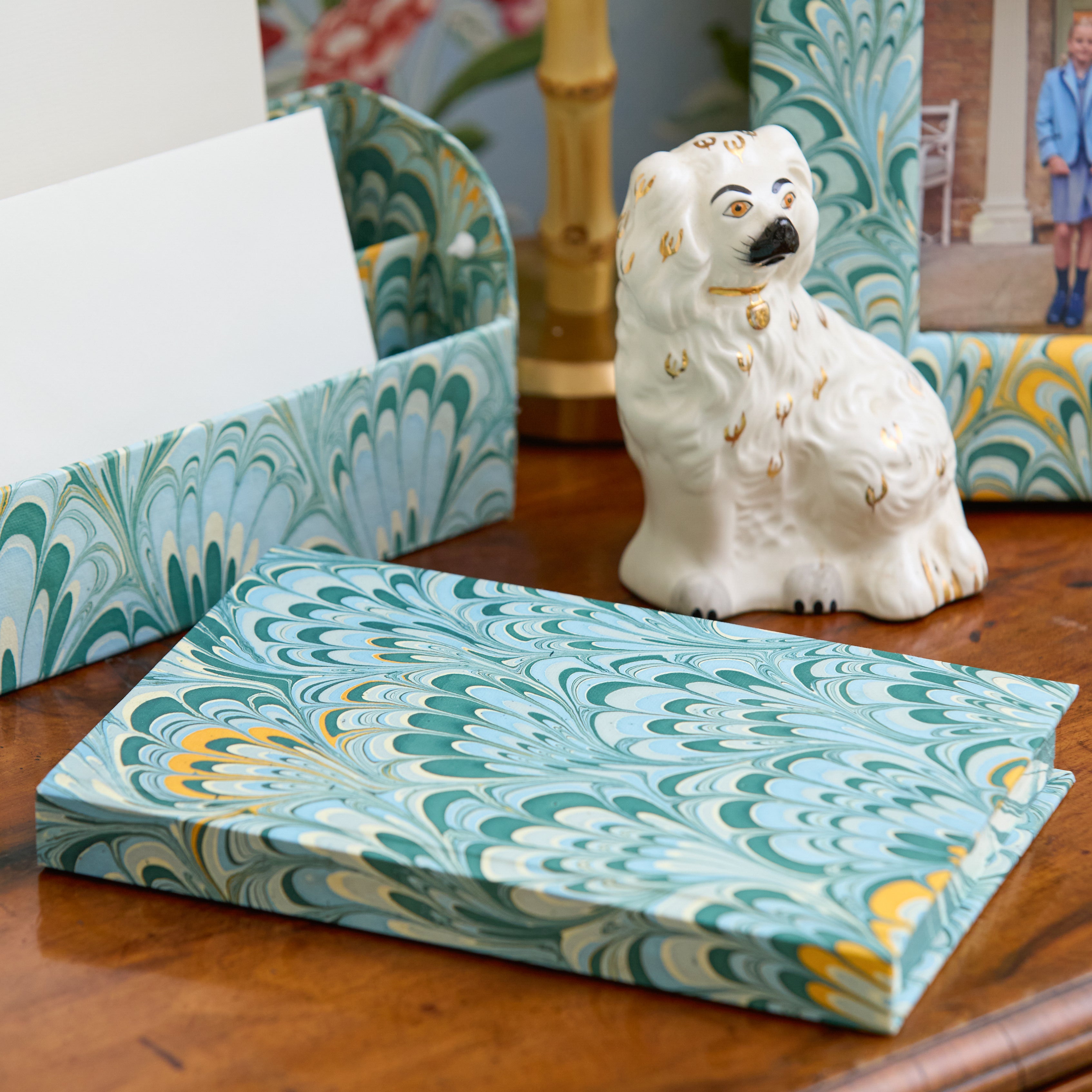 Teal Marble Notebook