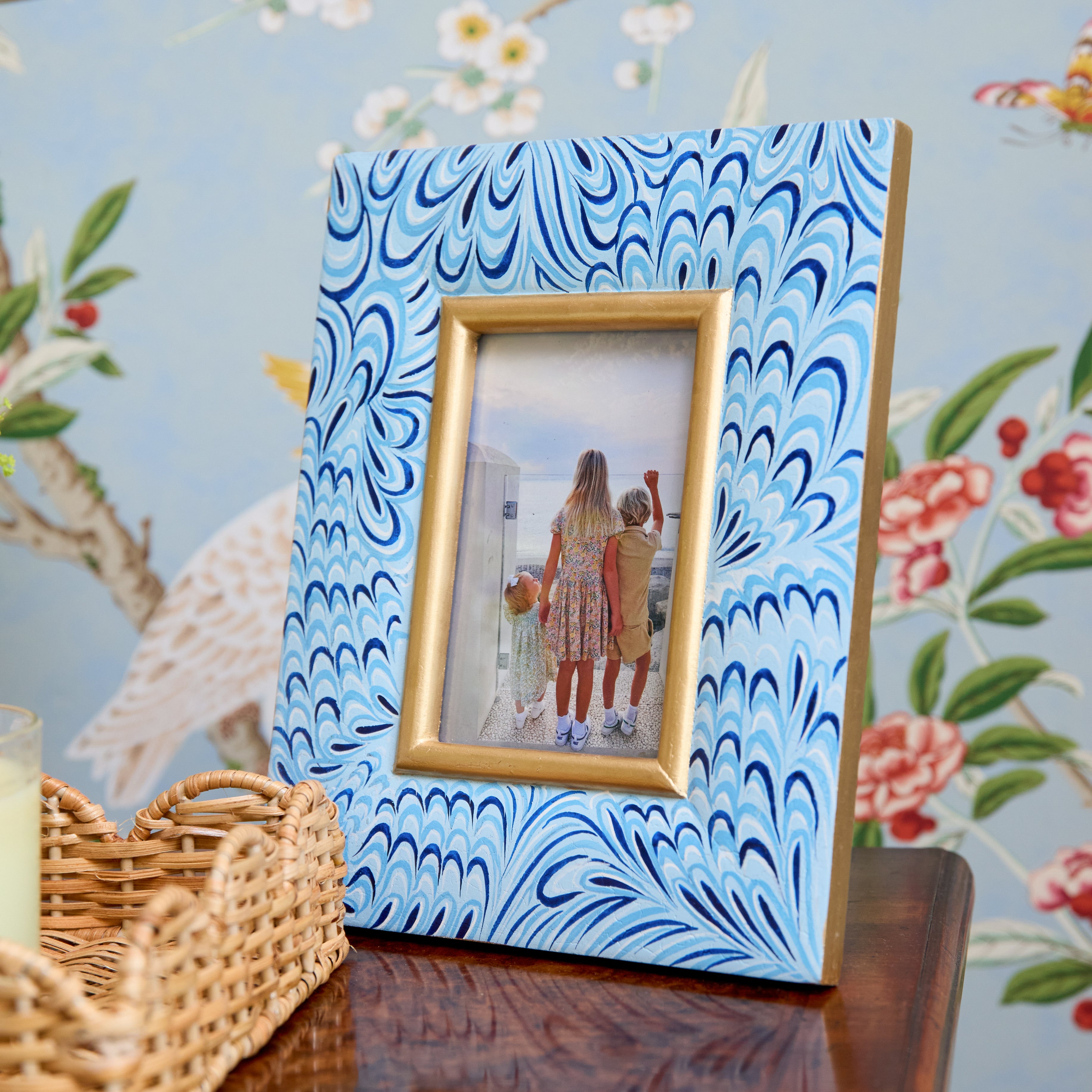 Blue Marble Photo Frame - 4" x 6"