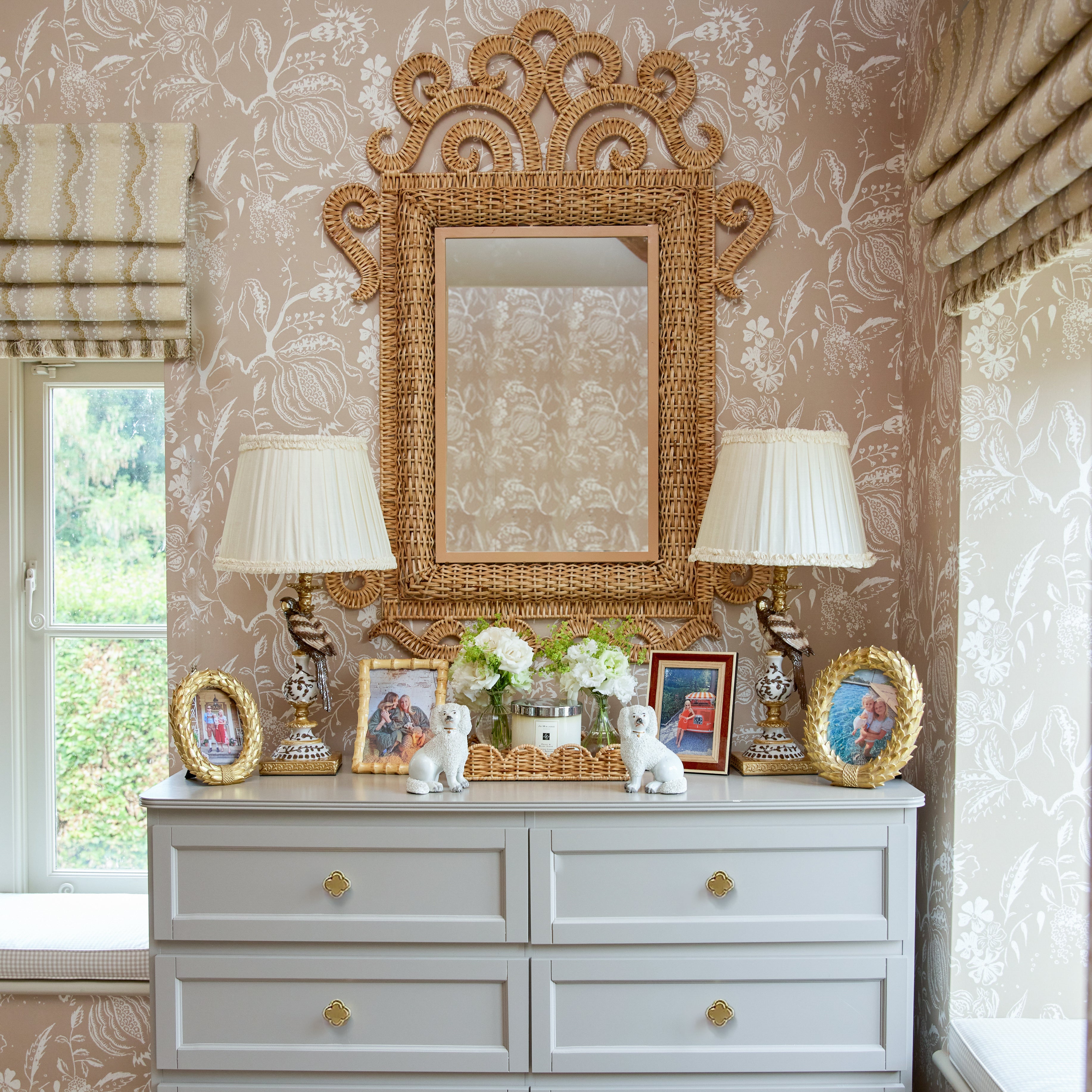 Cream Frilled Silk Lampshade (30cm)