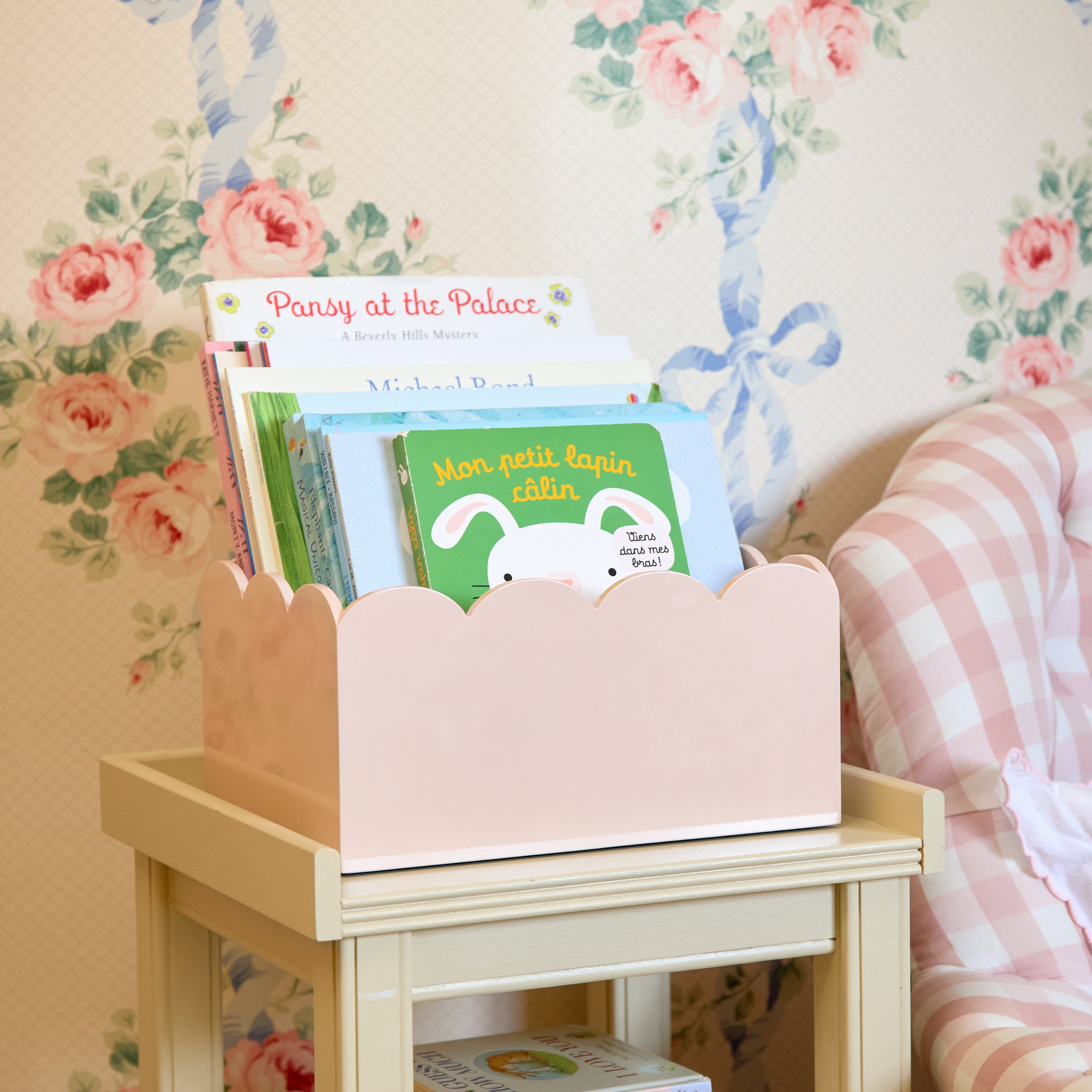Soft Pink Lacquer Storage Boxes (Set of 2)