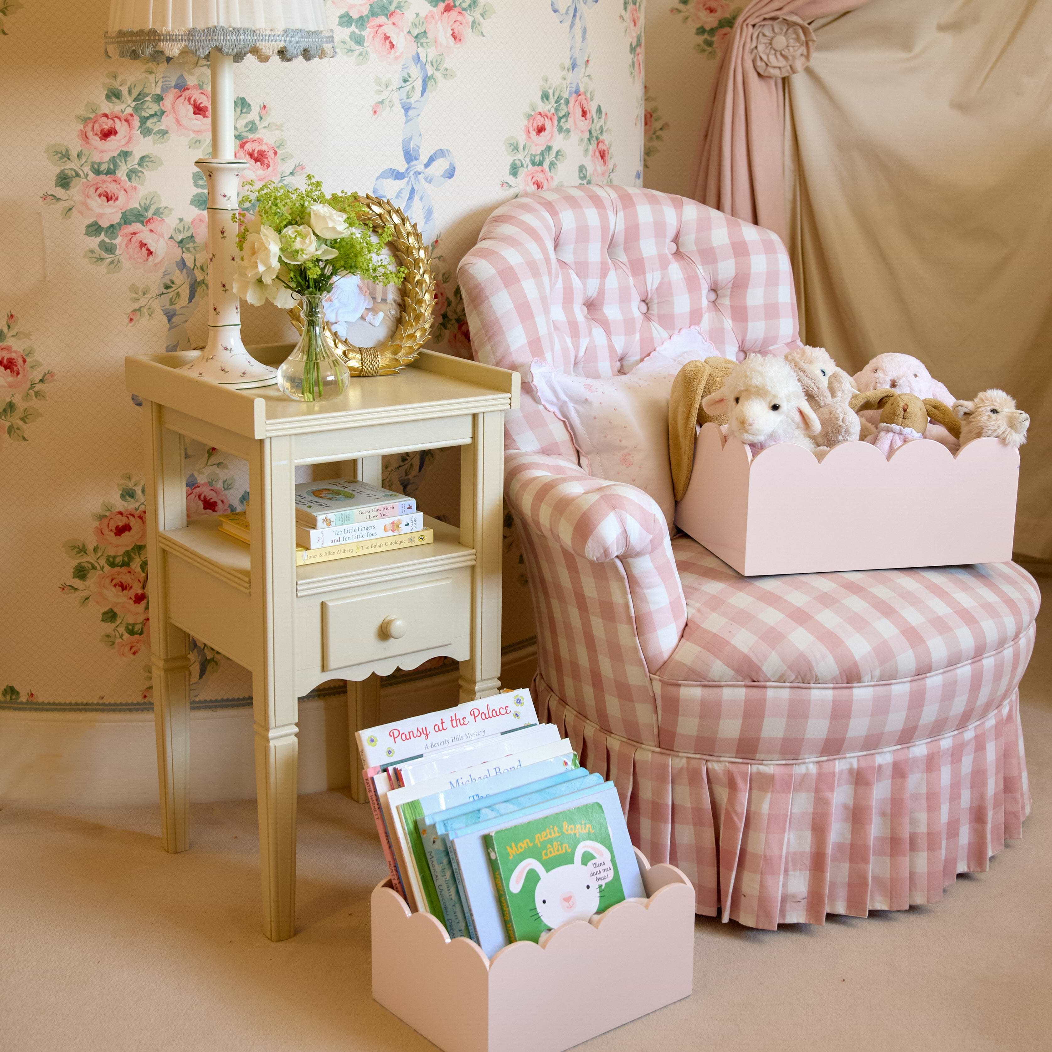 Soft Pink Lacquer Storage Boxes (Set of 2)