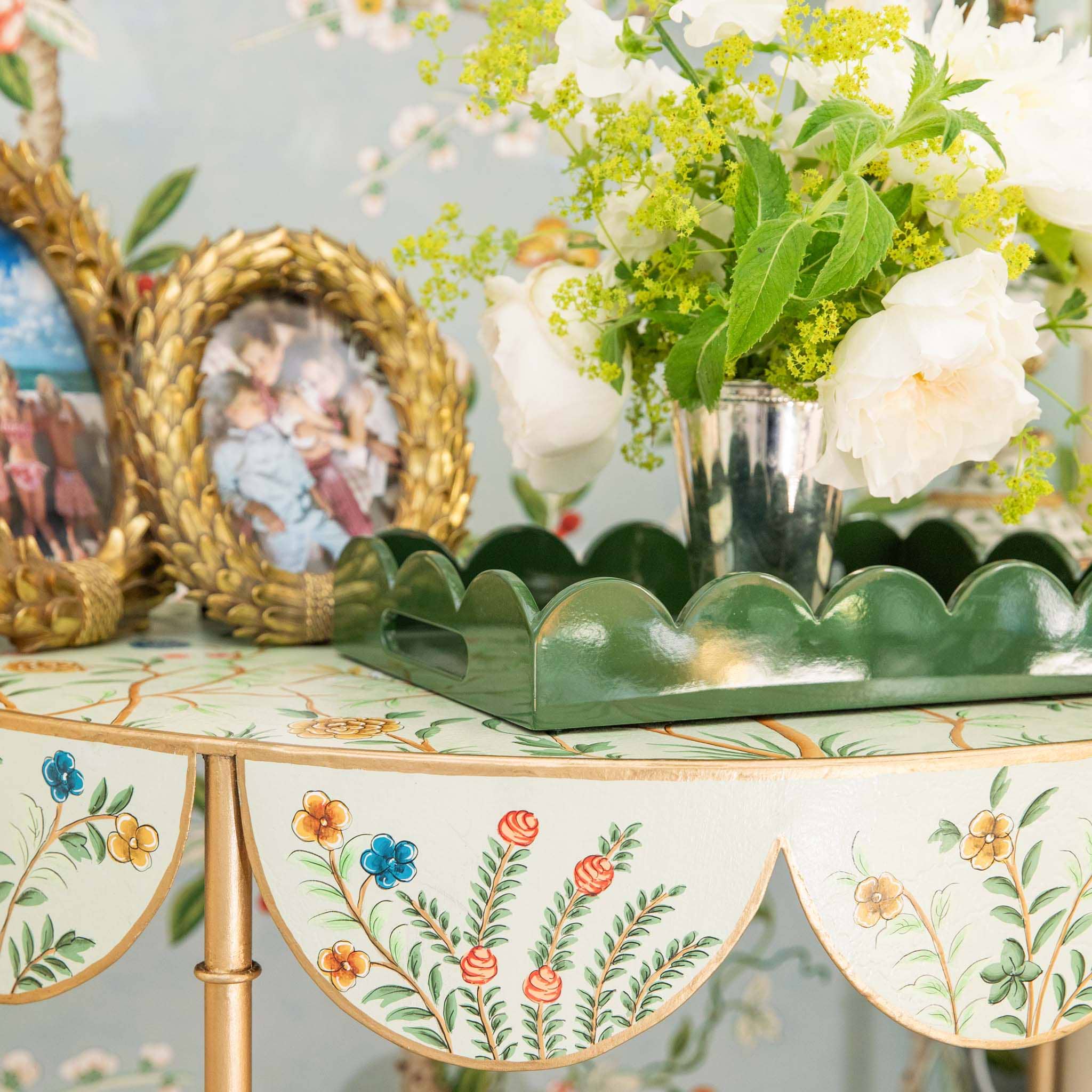 Annabelle Chinoiserie Tole Side Table