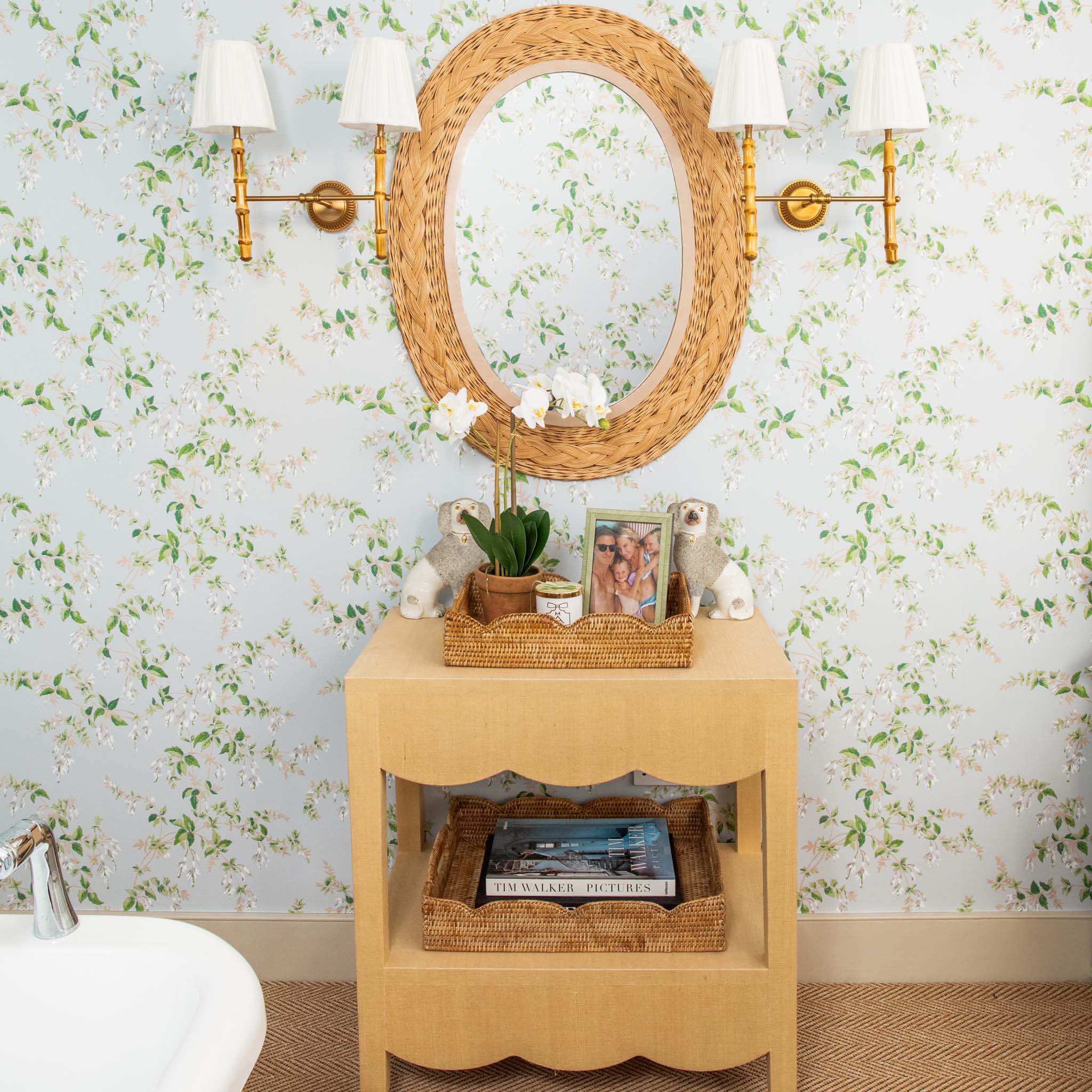 Grasscloth Table