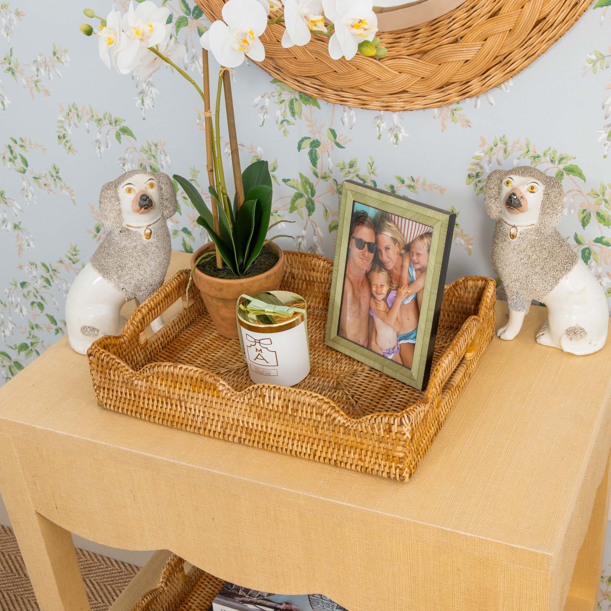Grasscloth Table