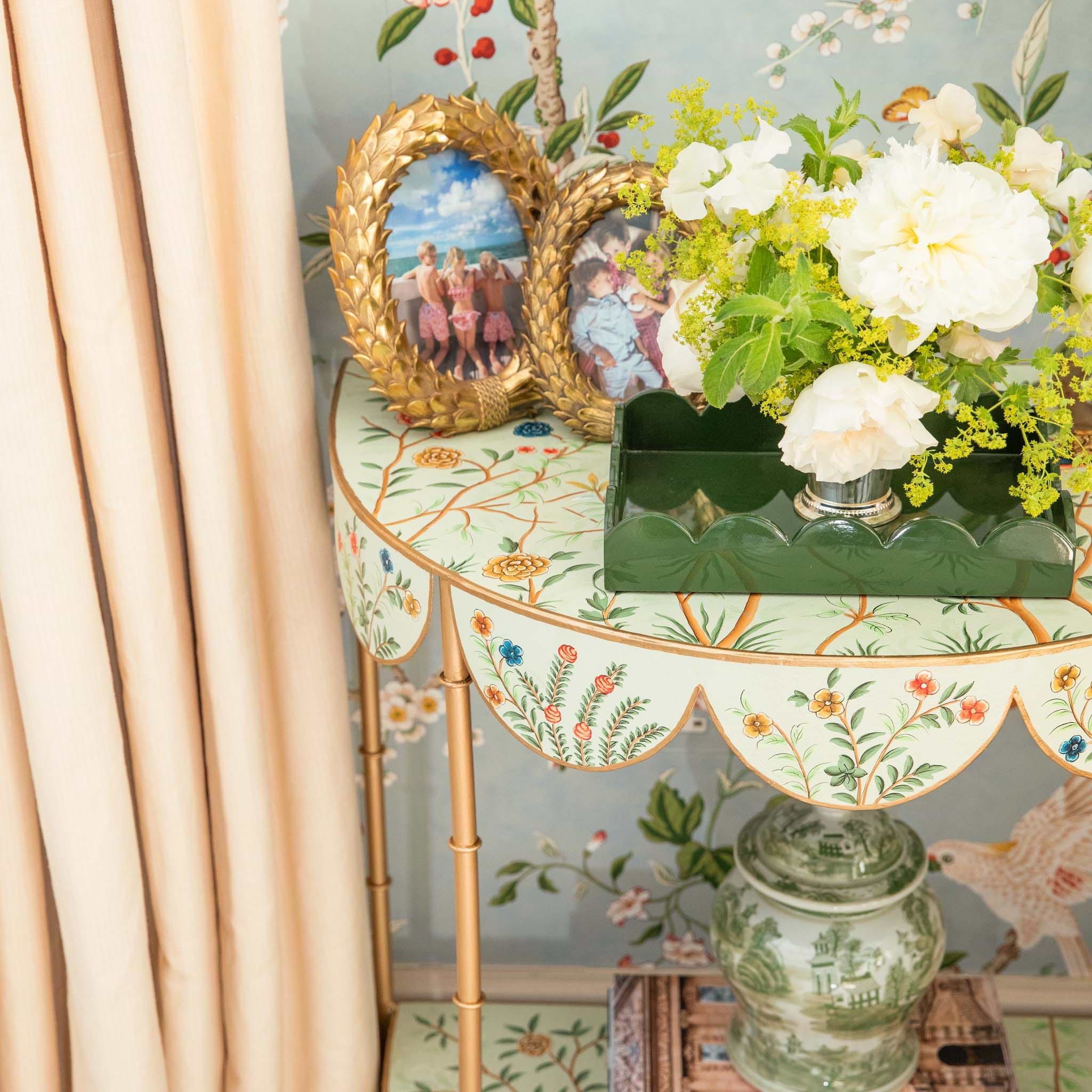 Annabelle Chinoiserie Tole Side Table