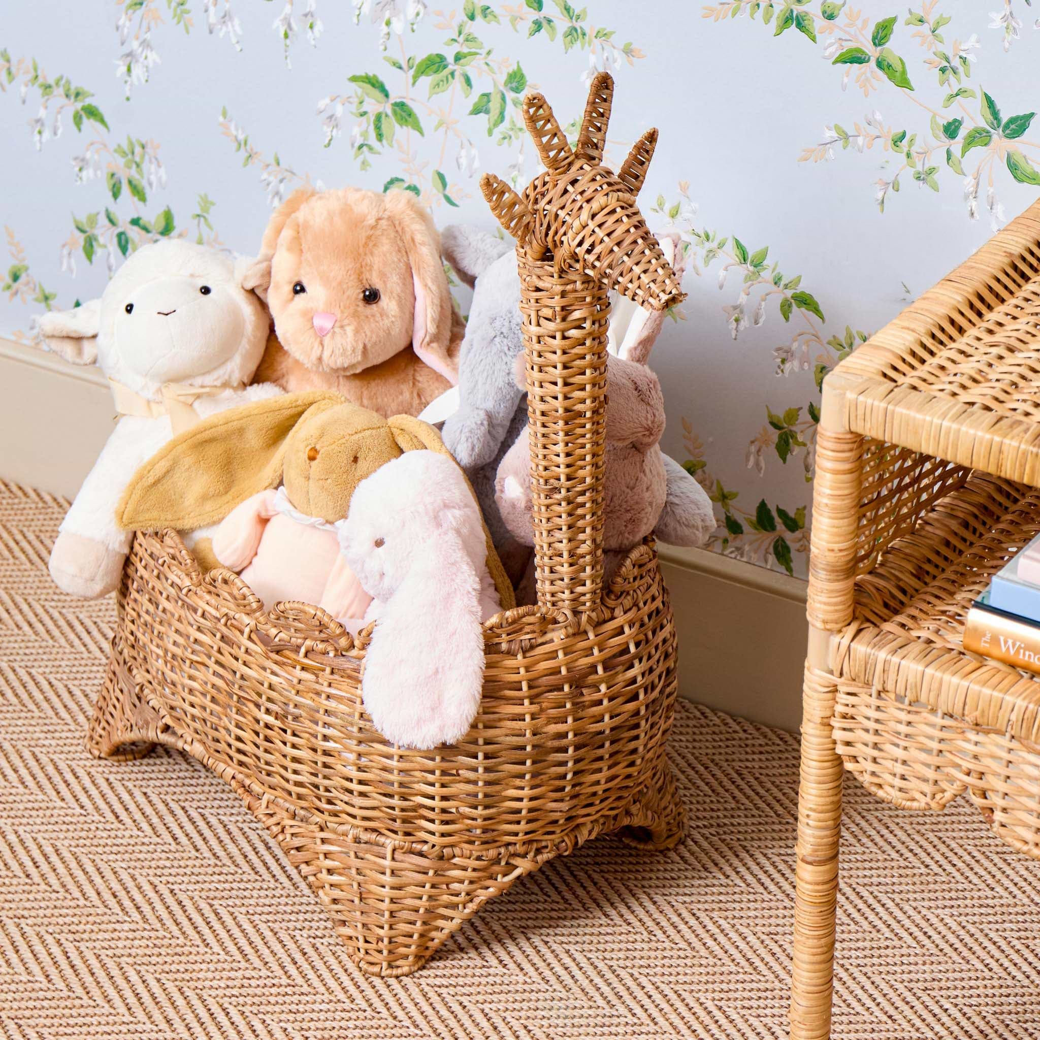 Rattan Giraffe Storage Basket