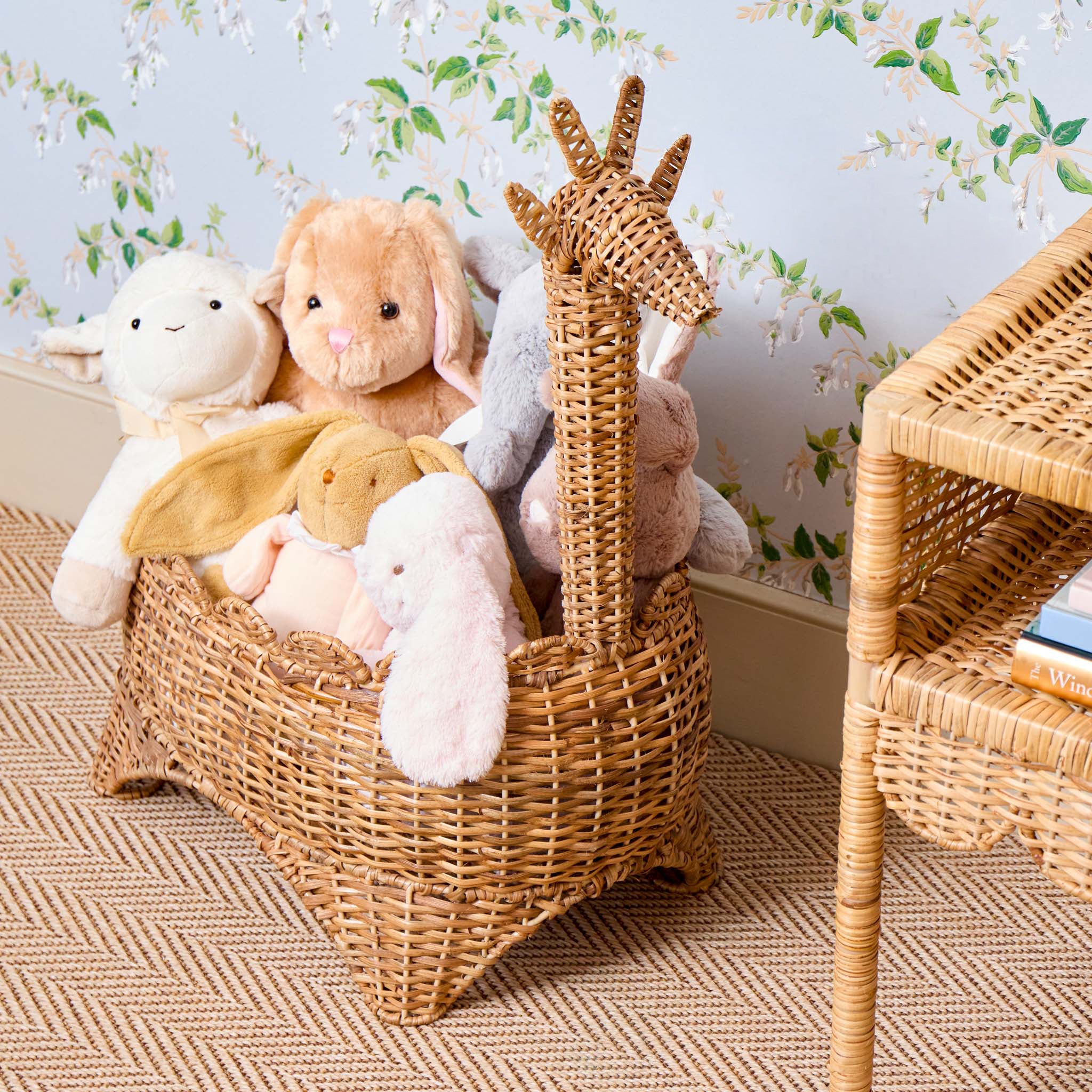 Rattan Giraffe Storage Basket