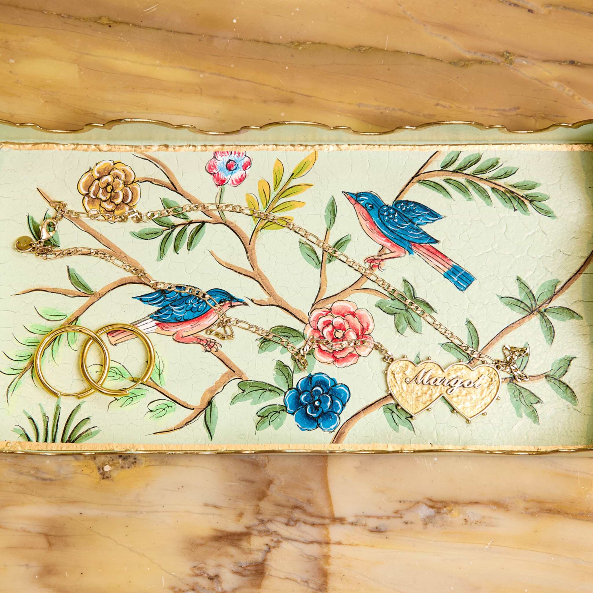 Chinoiserie Tole Trinket Tray