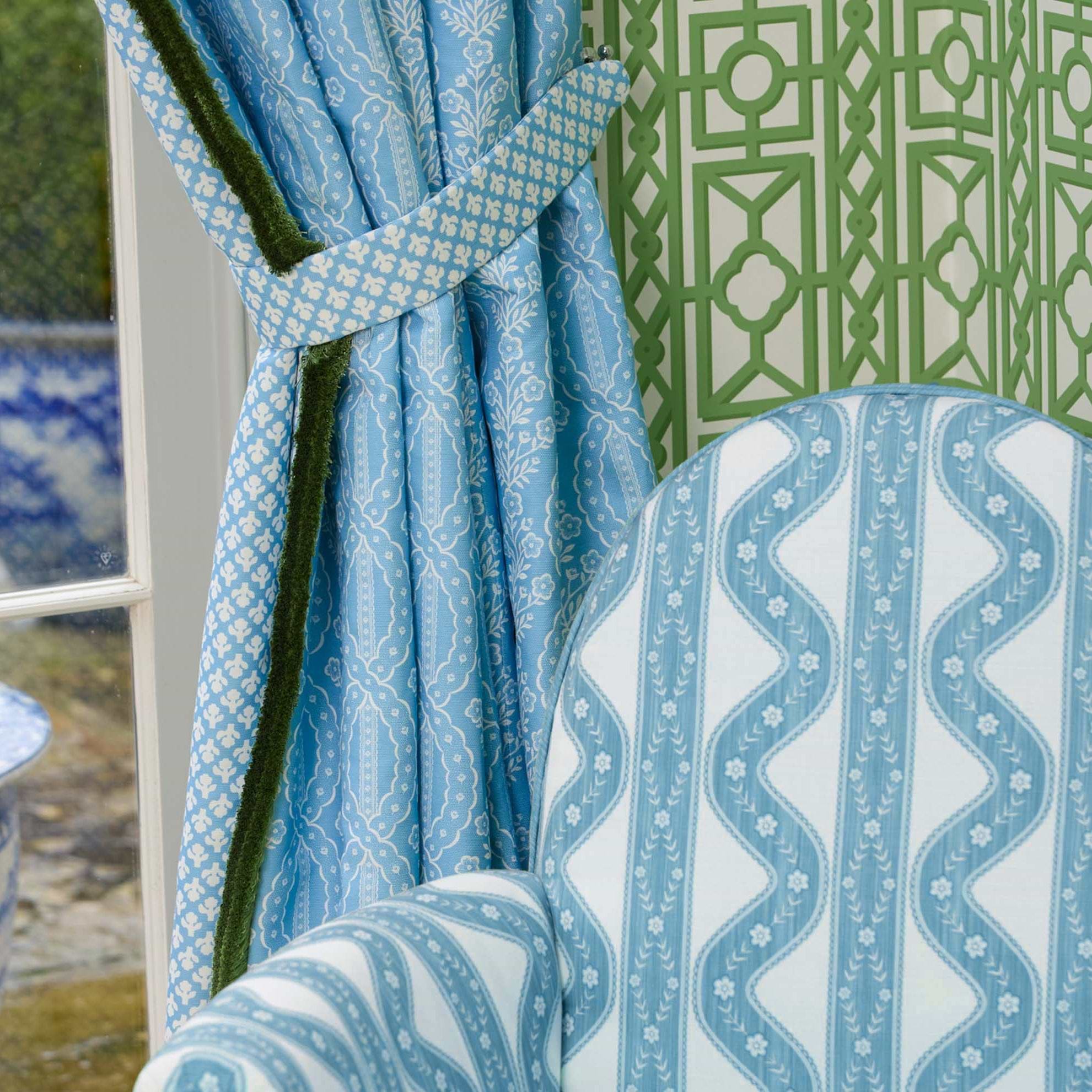 Blue Theodora Fabric