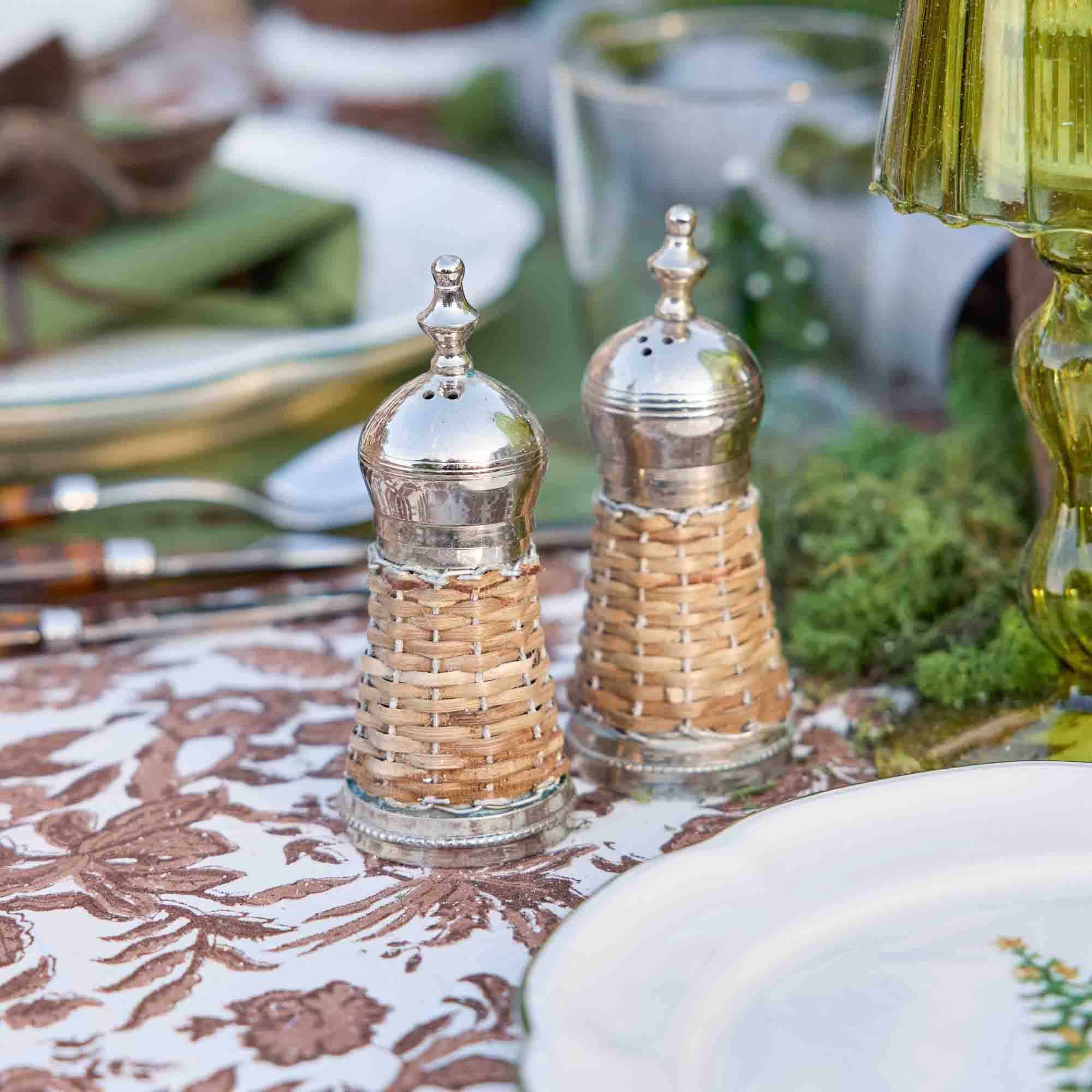 Rattan Salt & Pepper Set